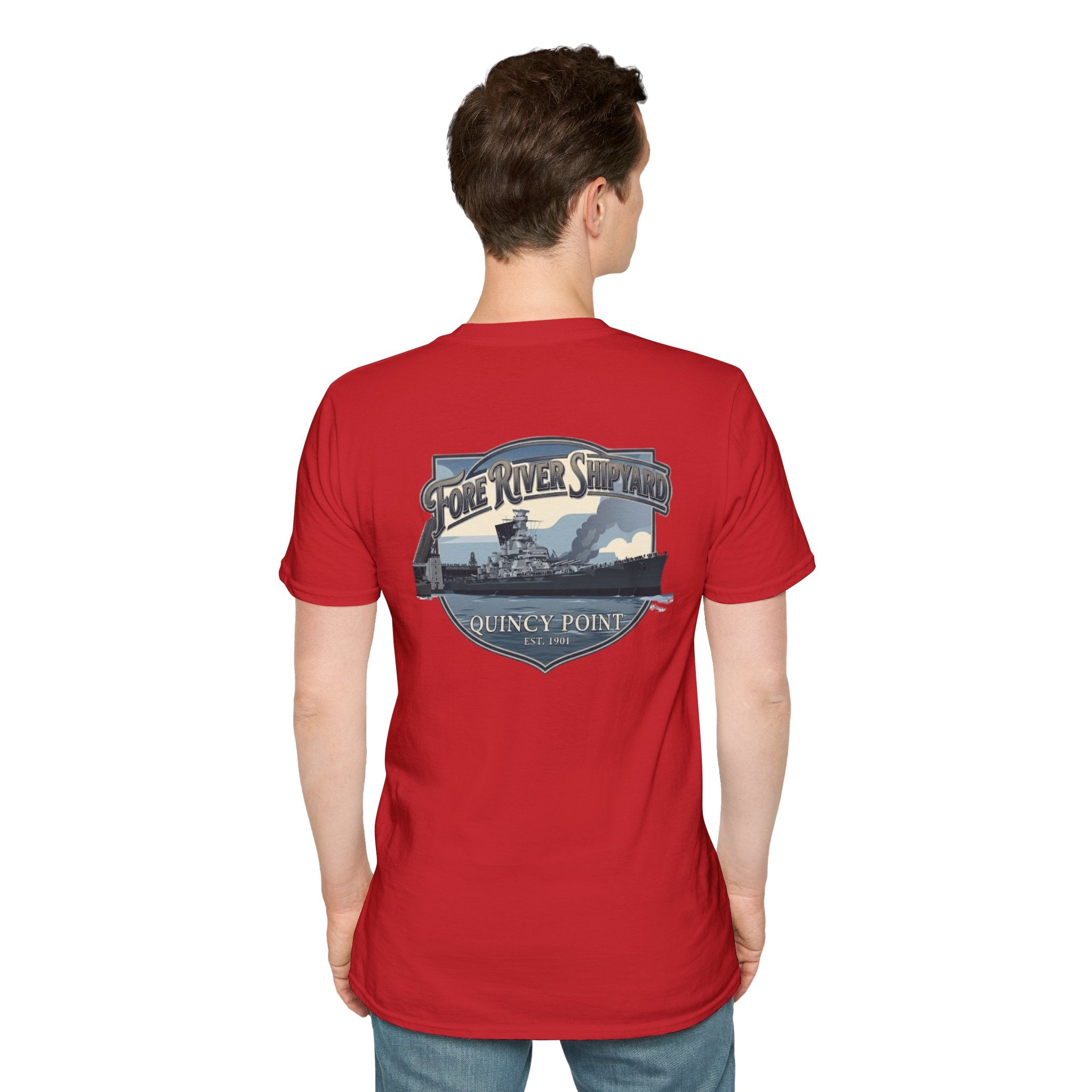 USS Massachusetts Fore River Shipyard T-Shirt