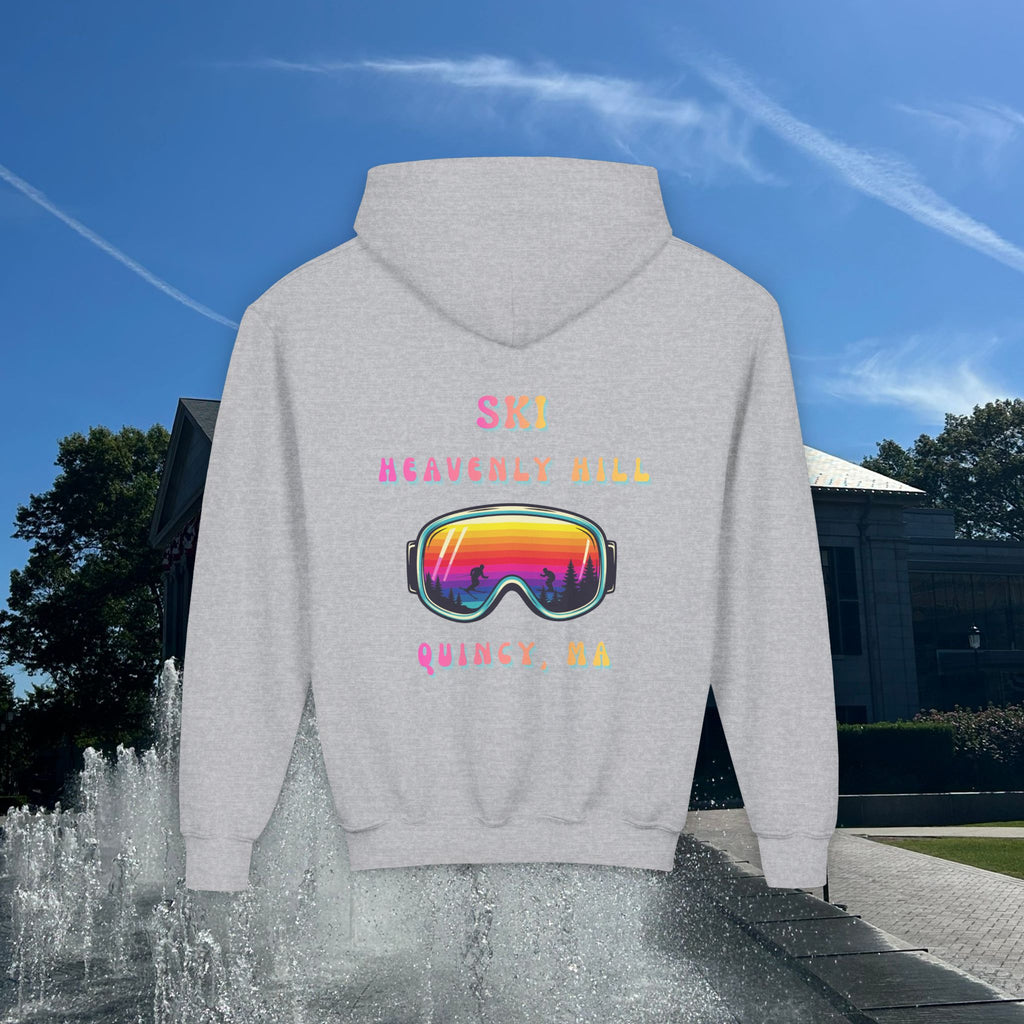 Ski Heavenly Hill Youth Softstyle Hoodie- QK Logo