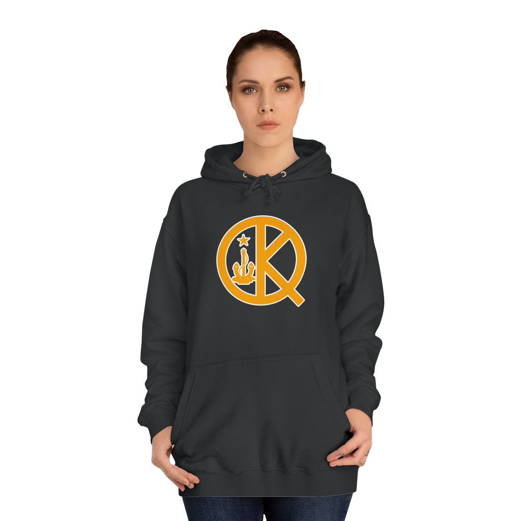 Quincy Kid- Front Black and Gold Logo Hoodie