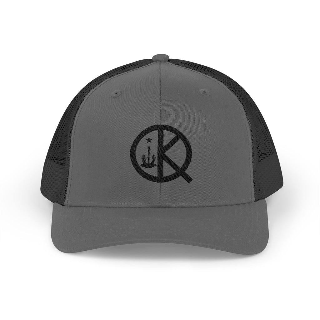 QK Logo Snapback Trucker Cap