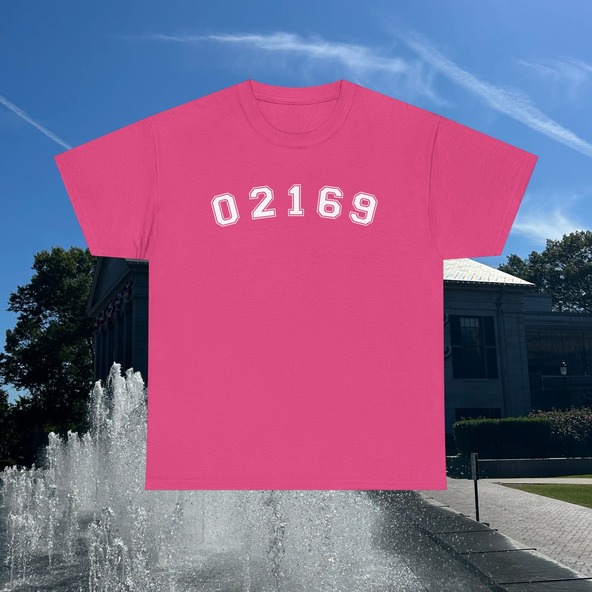 02169- Quincy Zip Code T-shirt White Text