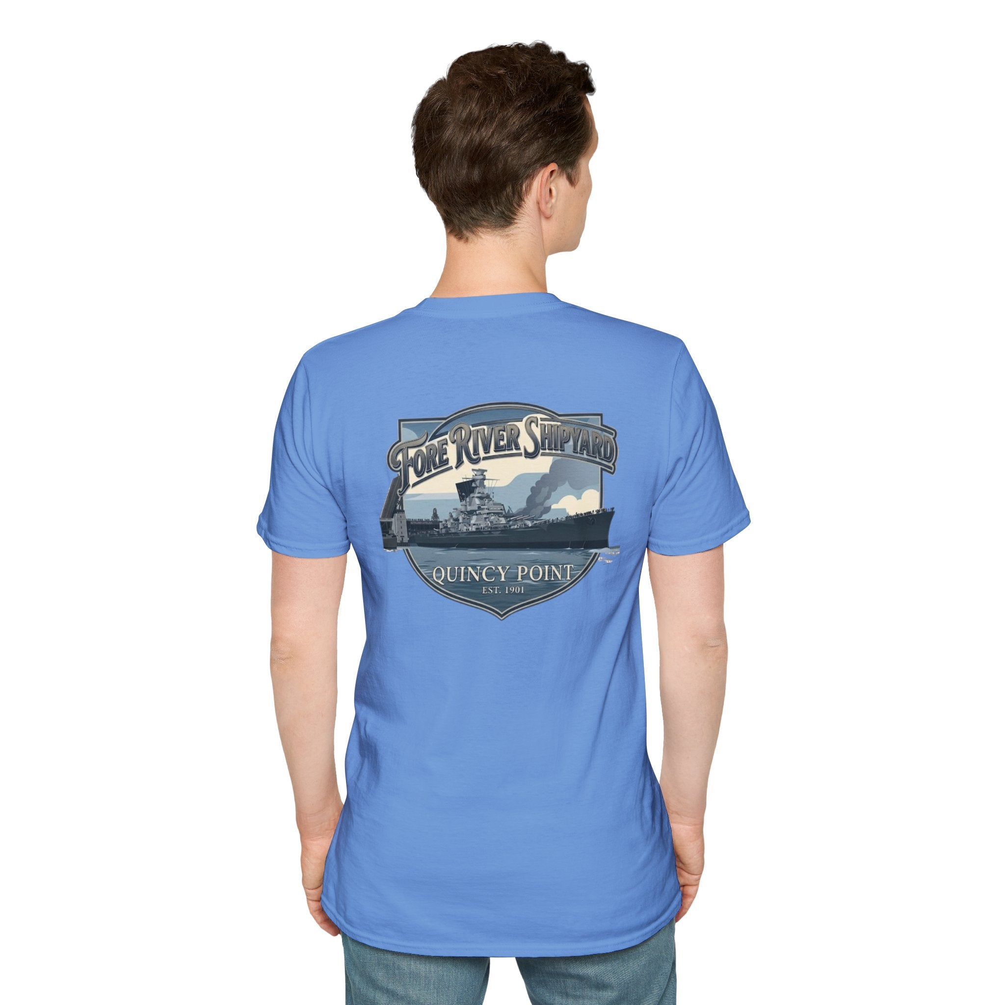 USS Massachusetts Fore River Shipyard T-Shirt