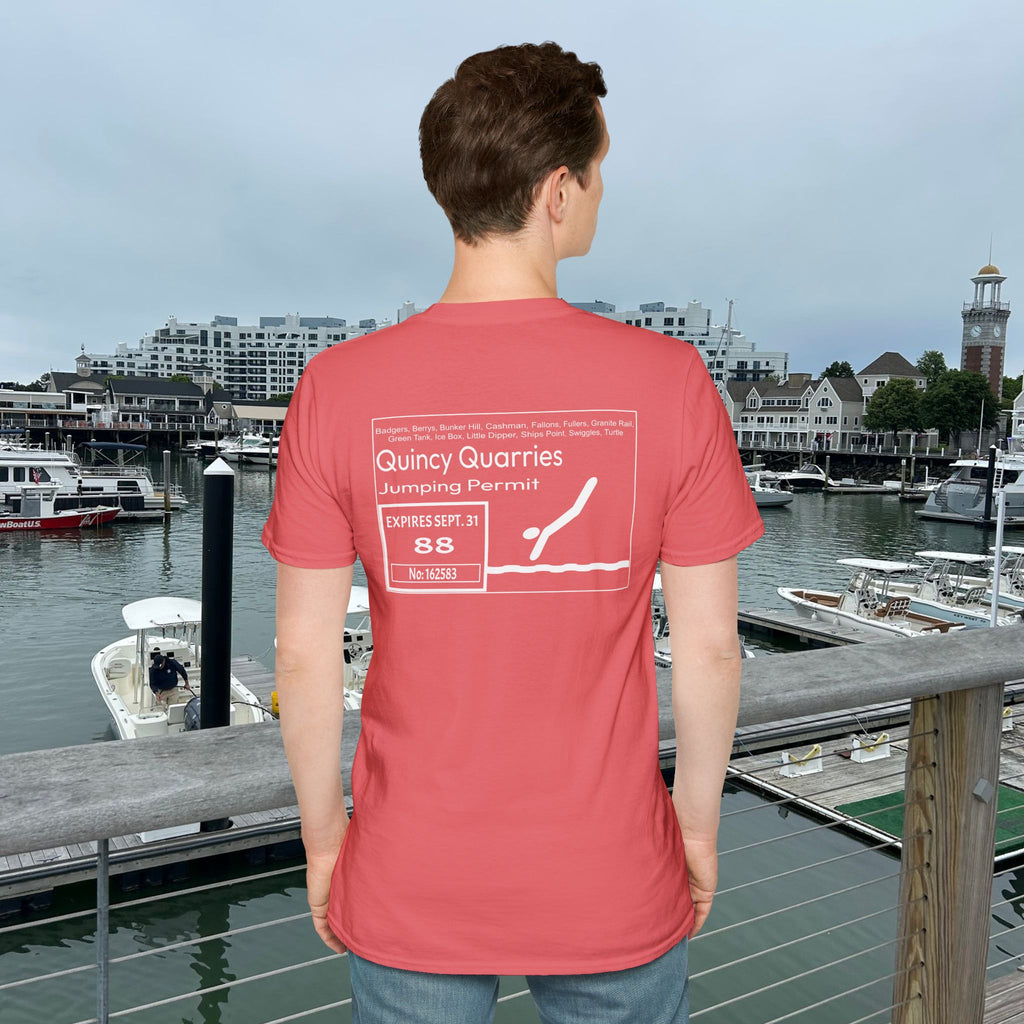 Quincy Quarries Permit T-shirt- Back