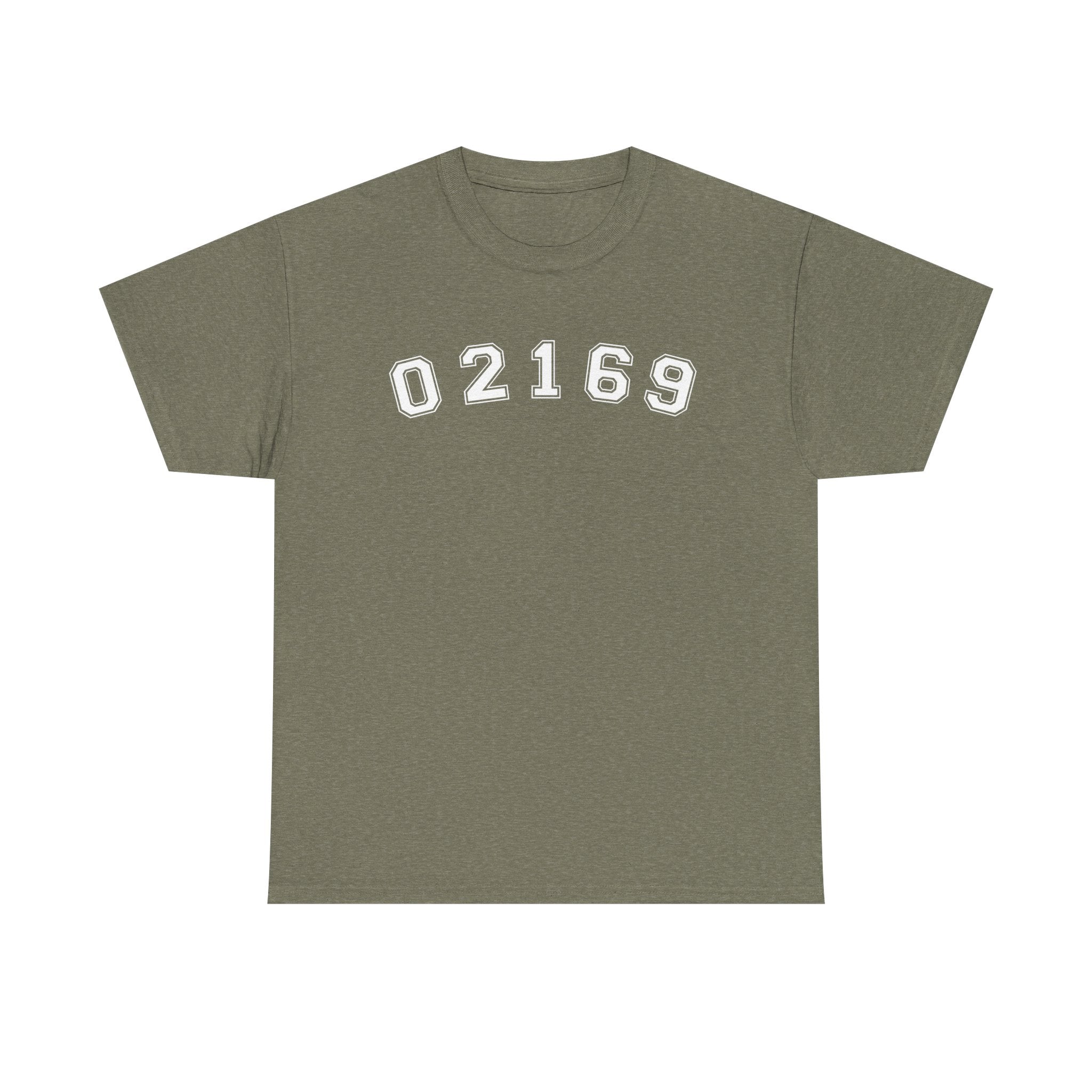 02169- Quincy Zip Code T-shirt White Text