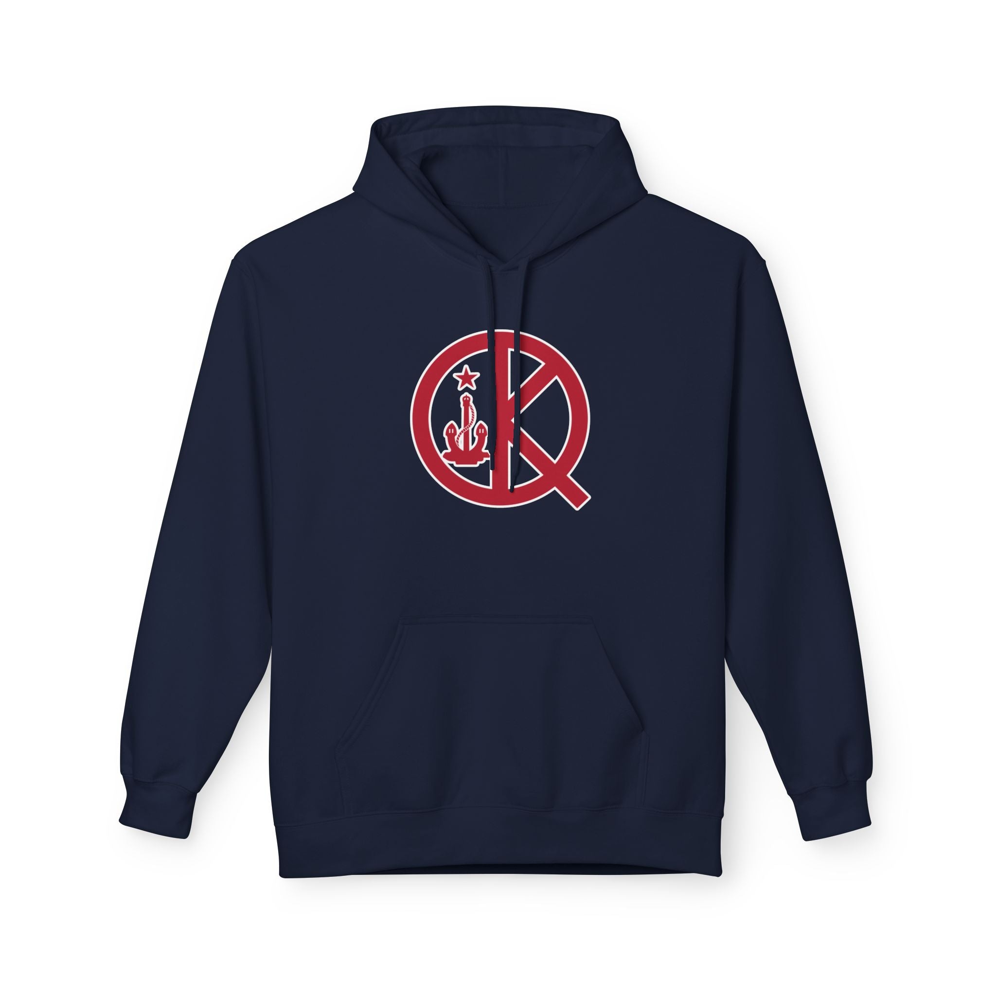 Quincy Kid- Front Red and Blue Logo Softstyle Hoodie