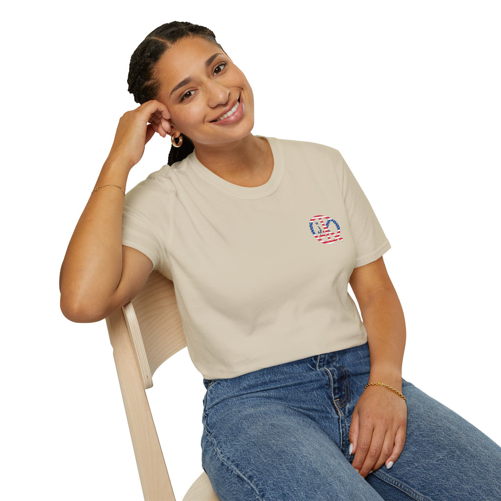 Quincy Kid Flag Logo- Flag Day T-Shirt