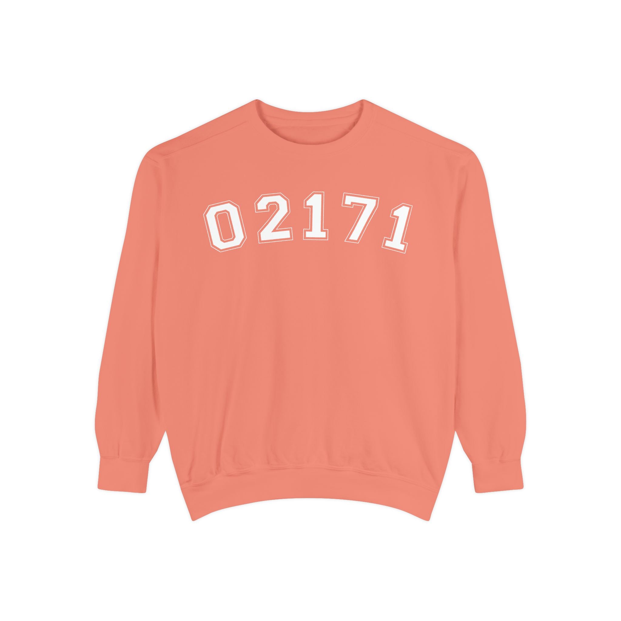 02171- Quincy Zip Code Sweatshirt White Text