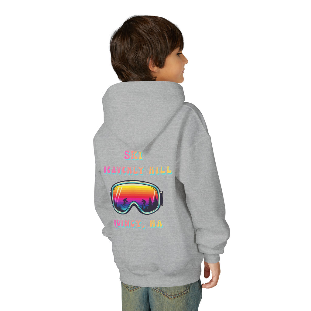 Ski Heavenly Hill Youth Softstyle Hoodie- QK Logo