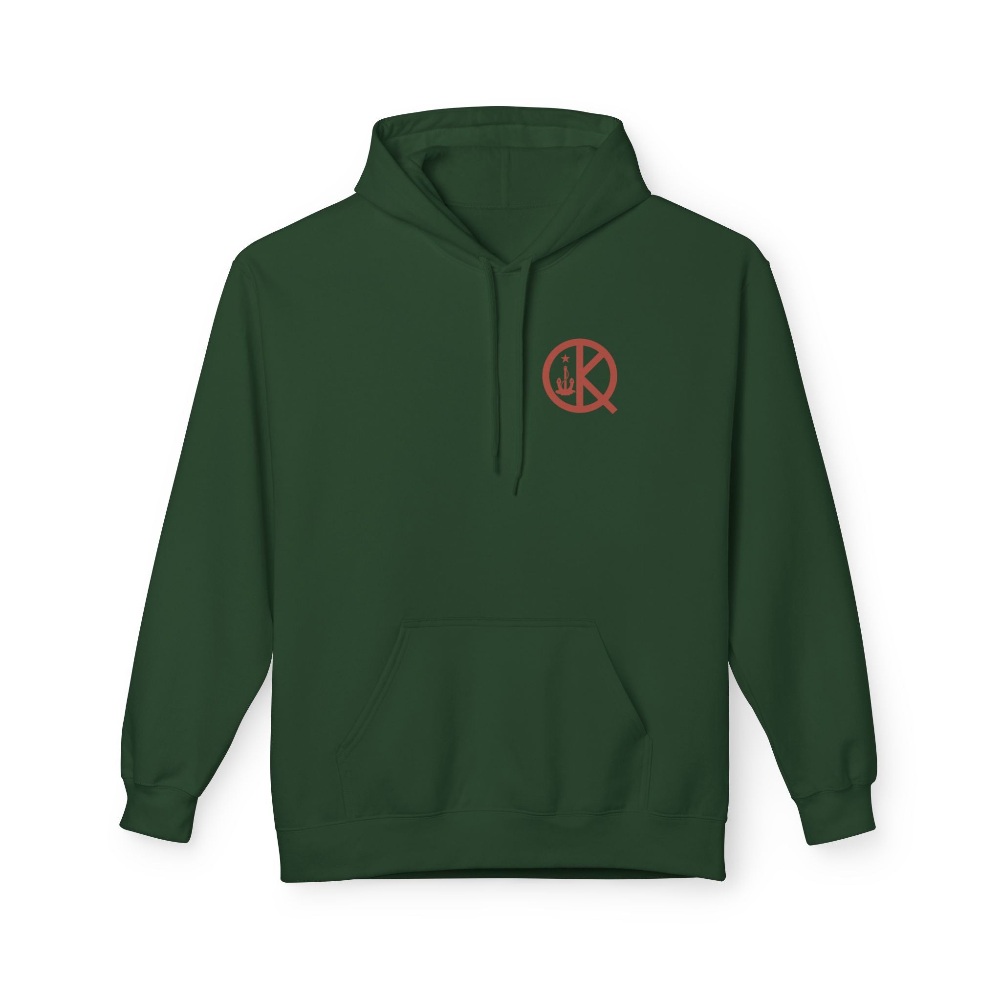 Quincy Distance Sign Softstyle Hoodie- Maroon Logo