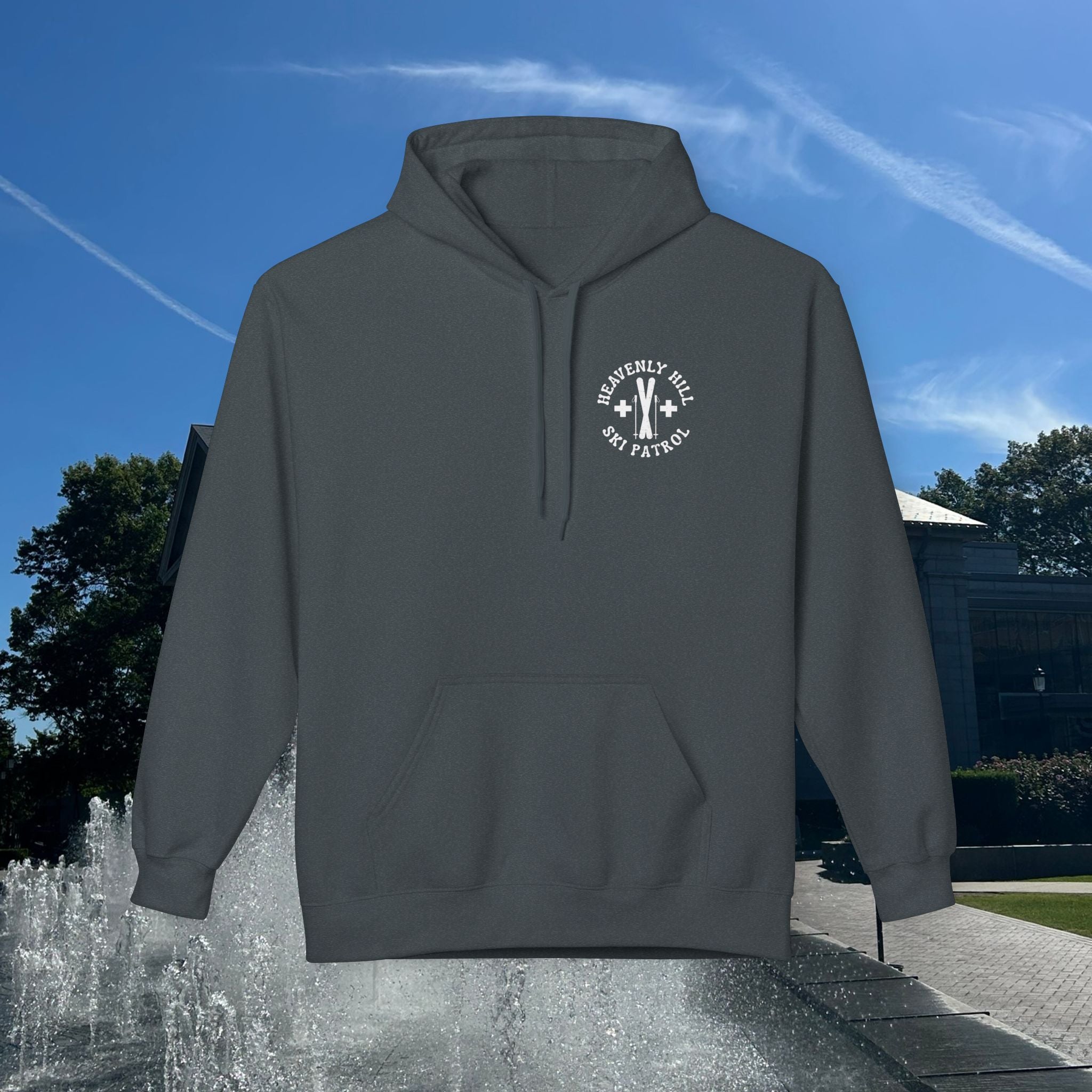 Distressed Heavenly Hill Ski Patrol Softstyle Hoodie
