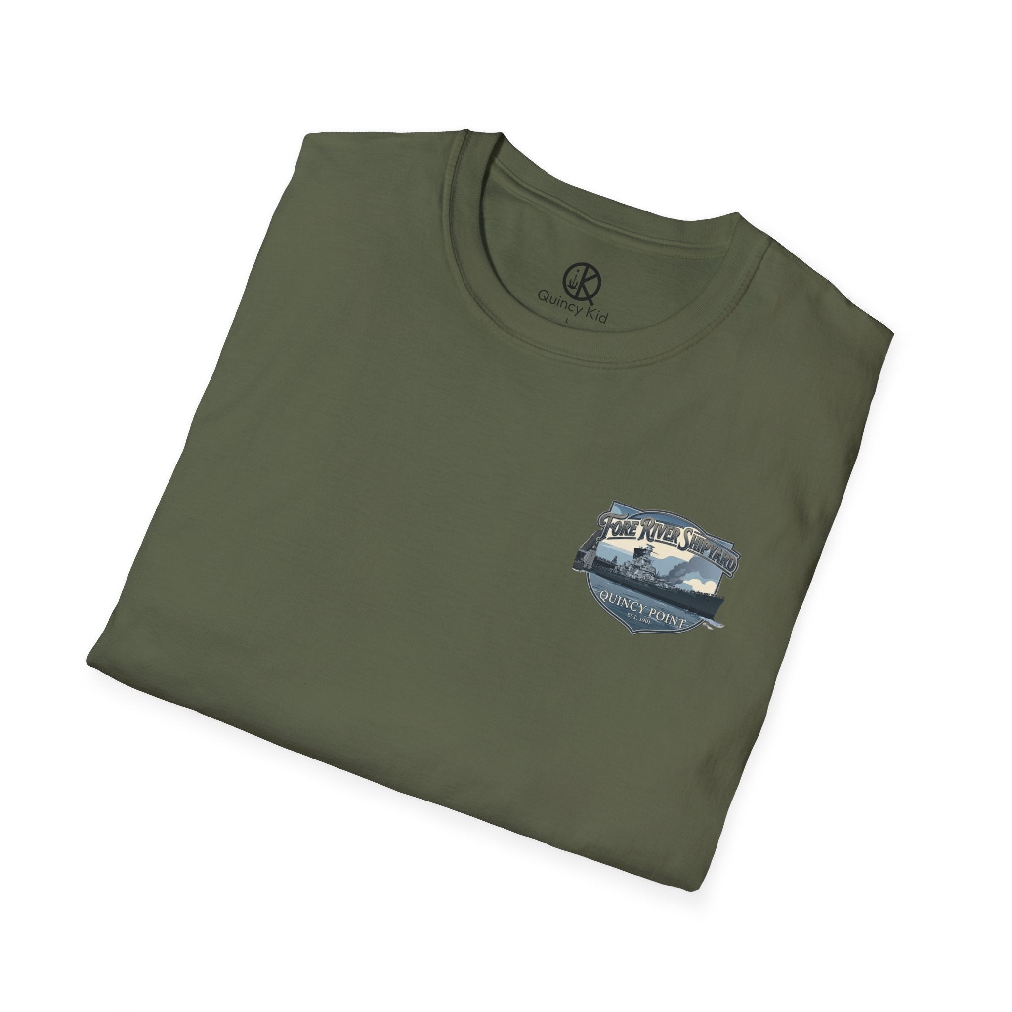 USS Massachusetts Fore River Shipyard T-Shirt