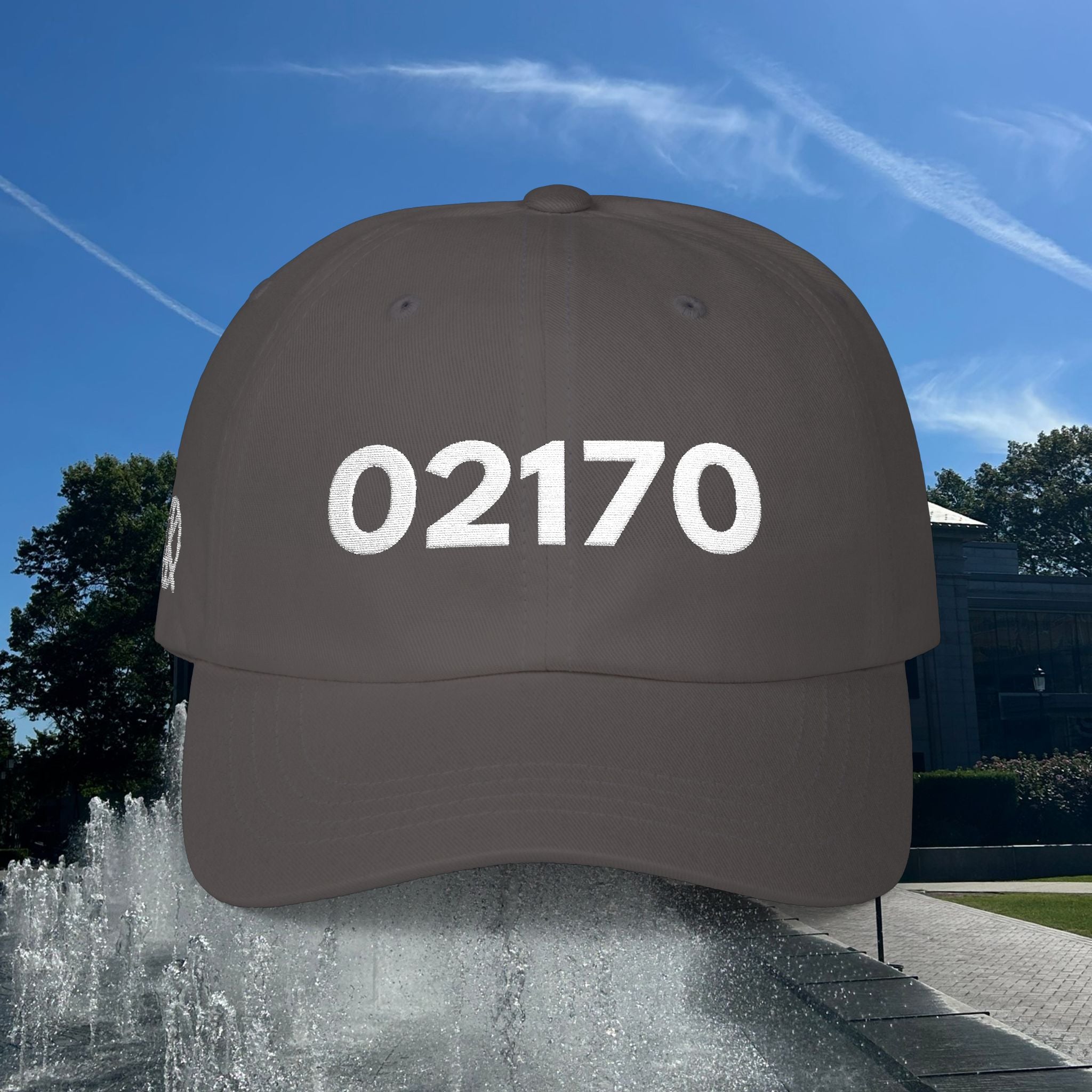 02170 Classic Dad Cap — White Logo Baseball Hat