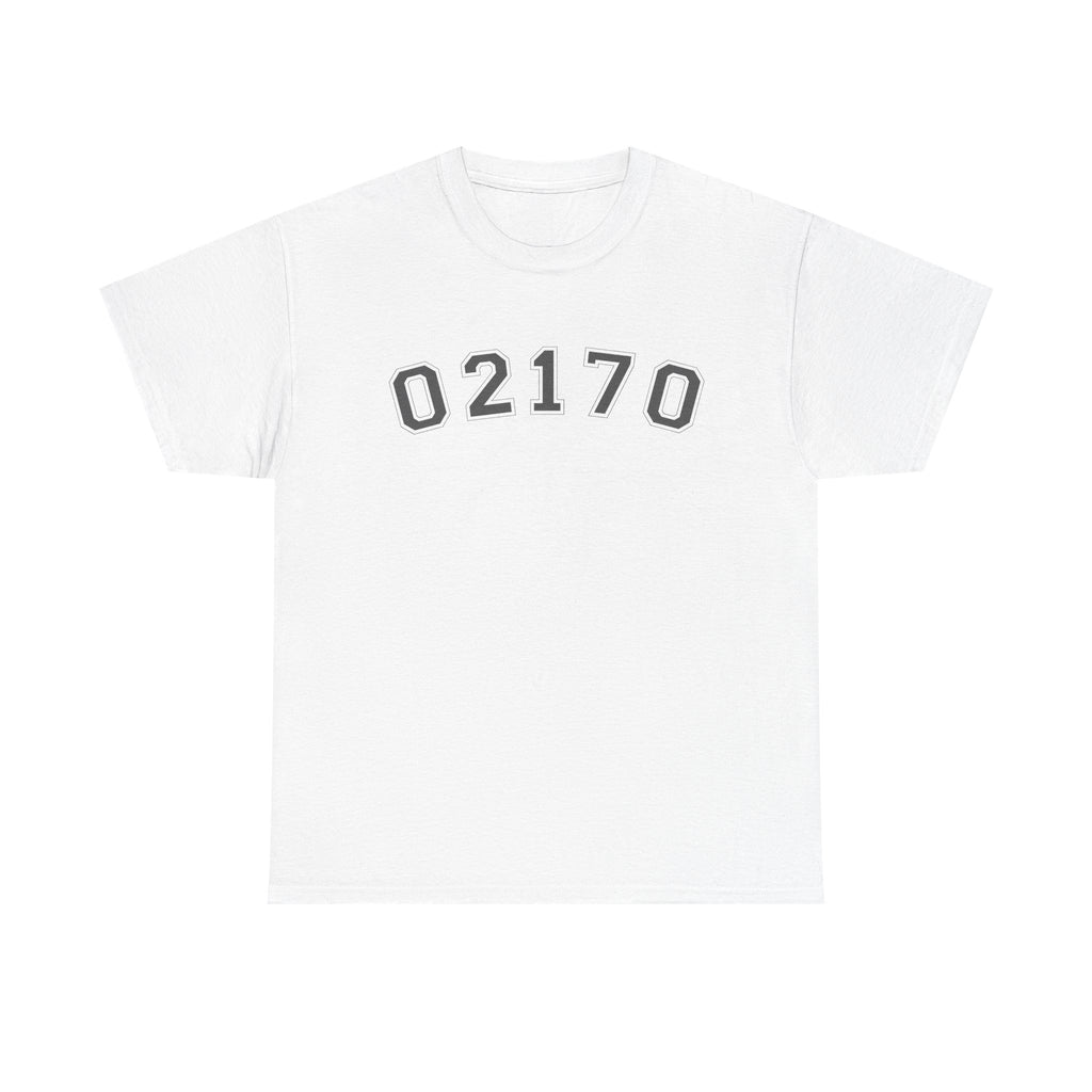 02170- Quincy Zip Code T-shirt Grey Text