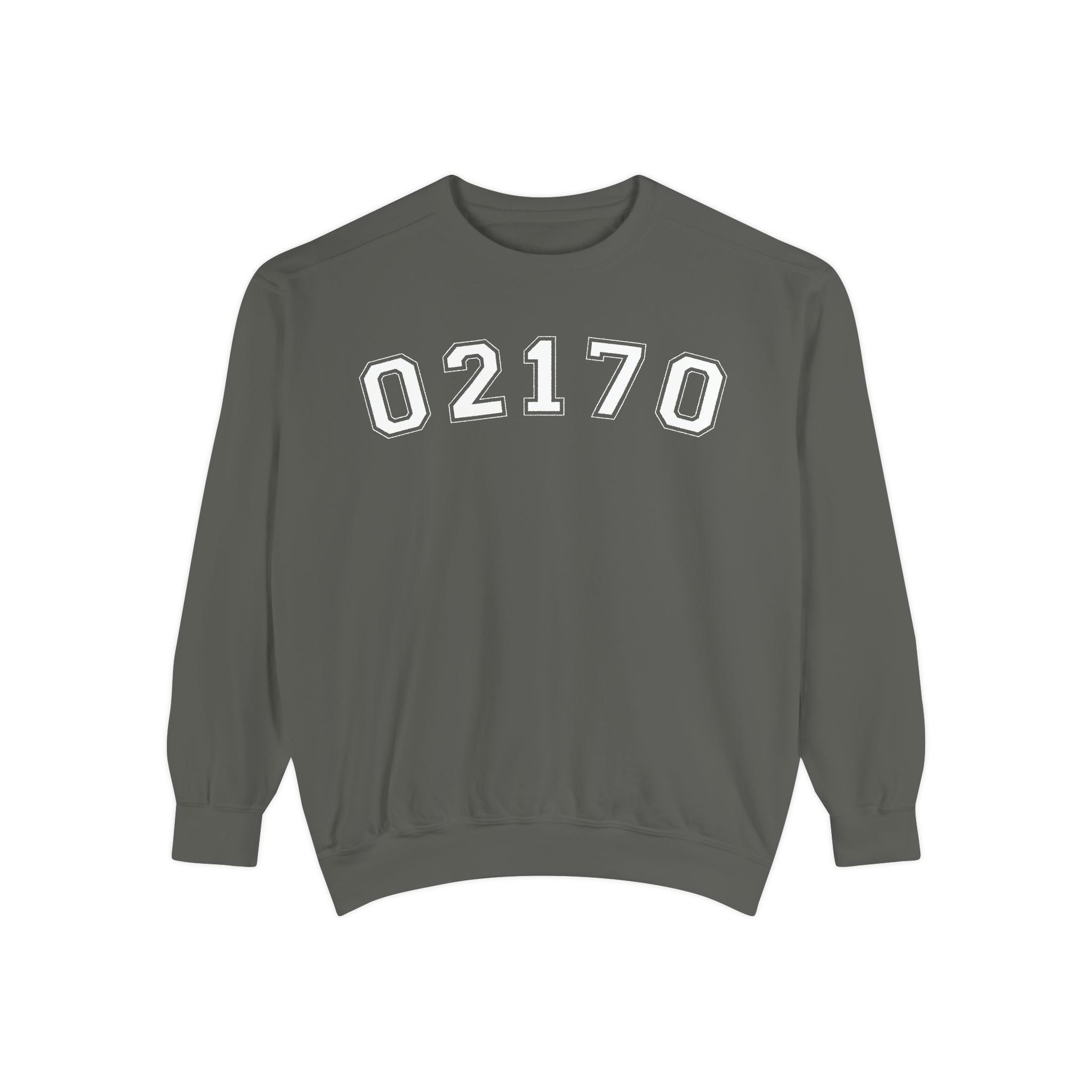 02170- Quincy Zip Code Sweatshirt White Text
