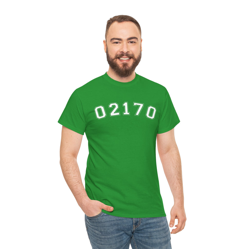 02170- Quincy Zip Code T-shirt White Text