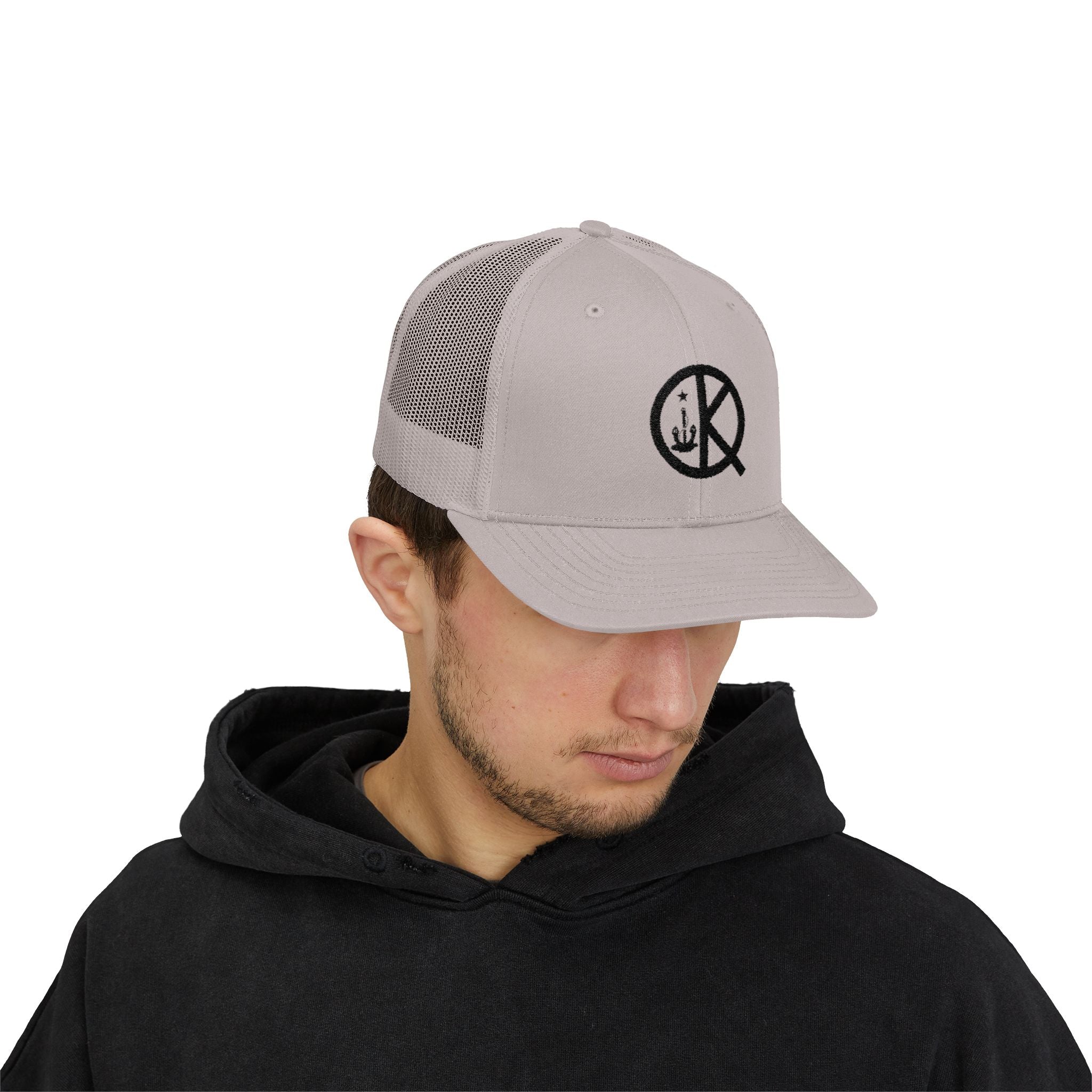 QK Logo Snapback Trucker Cap