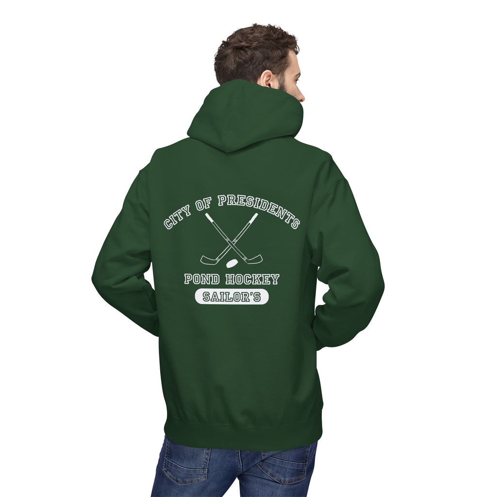 Sailor's Pond Hockey Softstyle Hoodie White Text