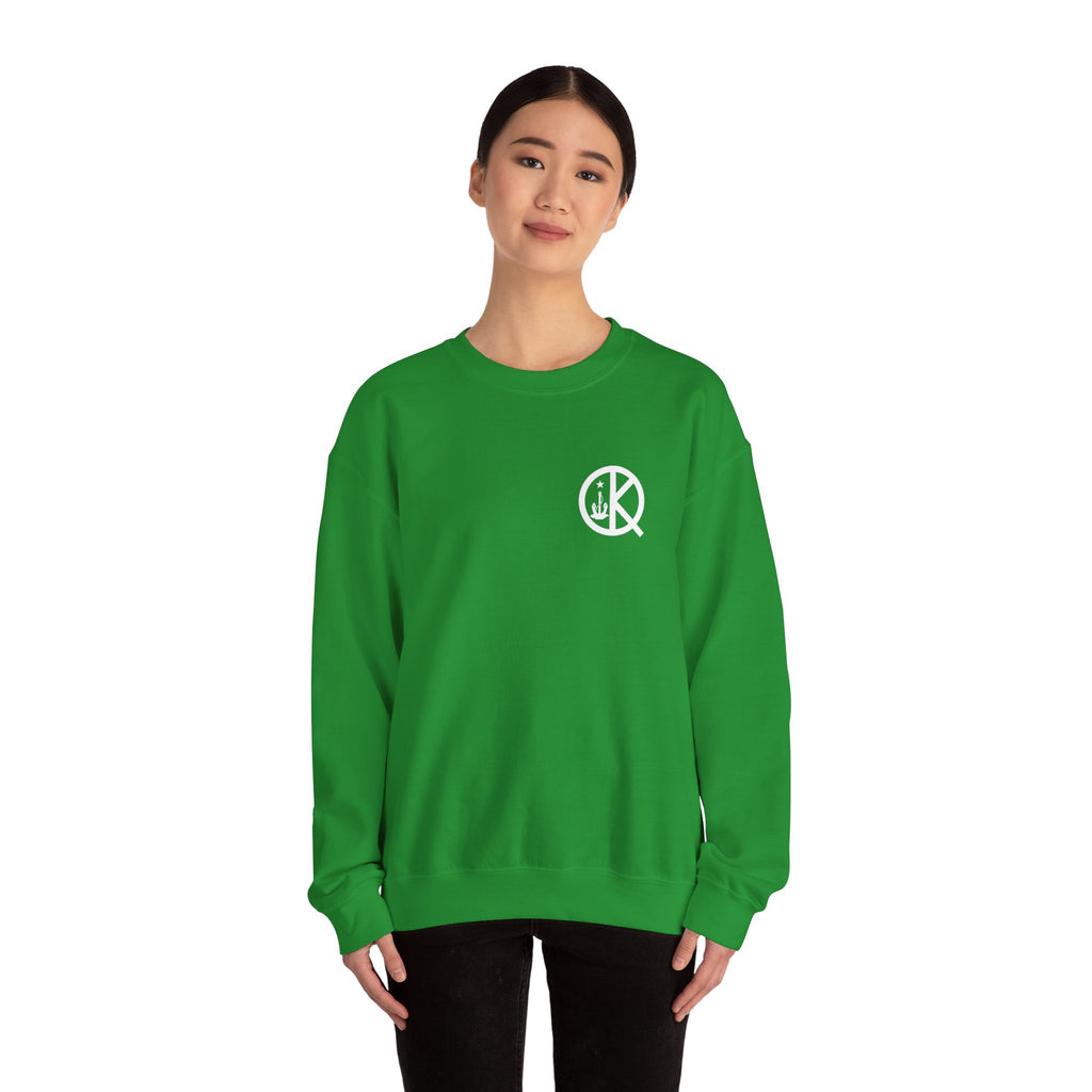 Quincy Kid Crewneck Sweatshirt With White Emblem