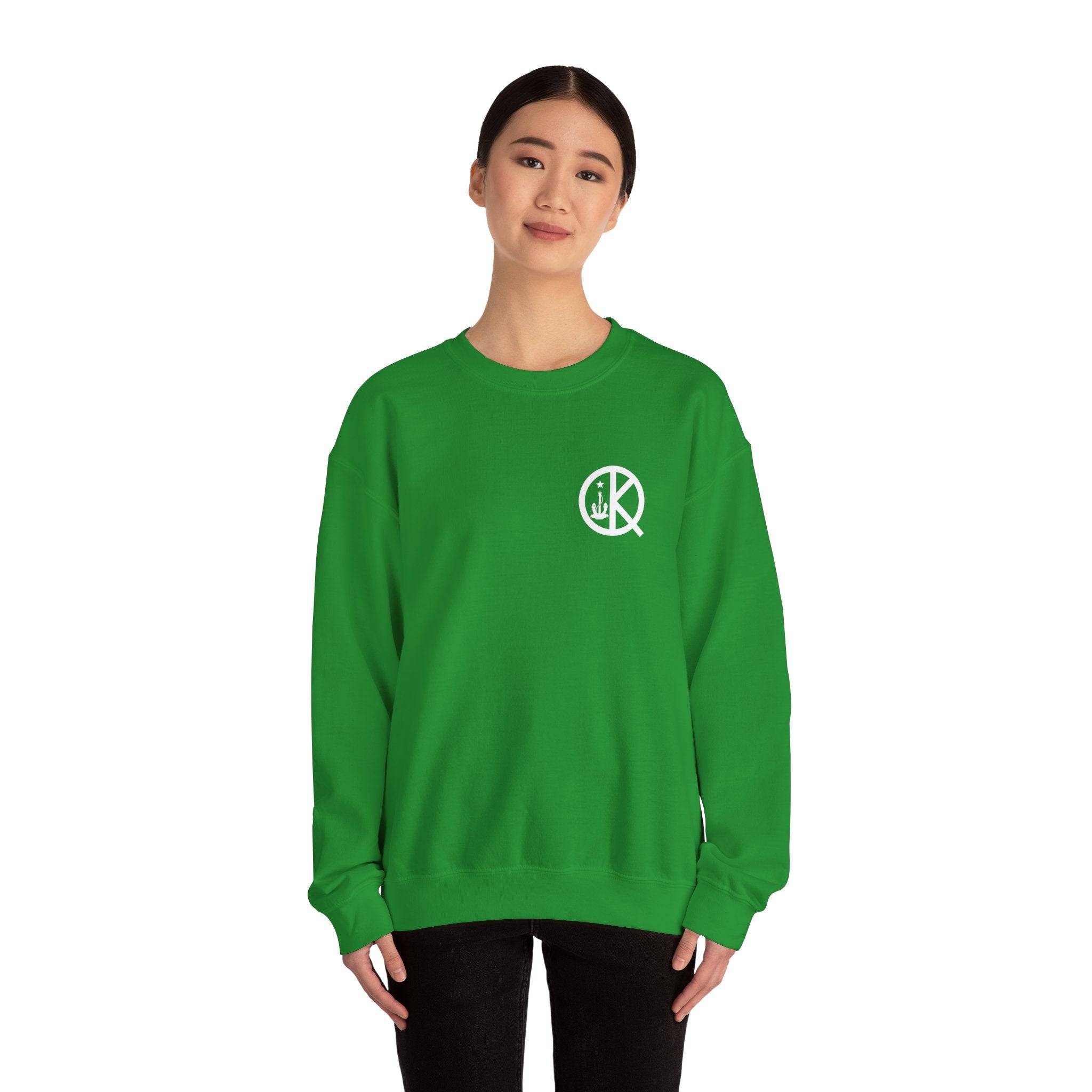 Quincy Kid Crewneck Sweatshirt With White Emblem
