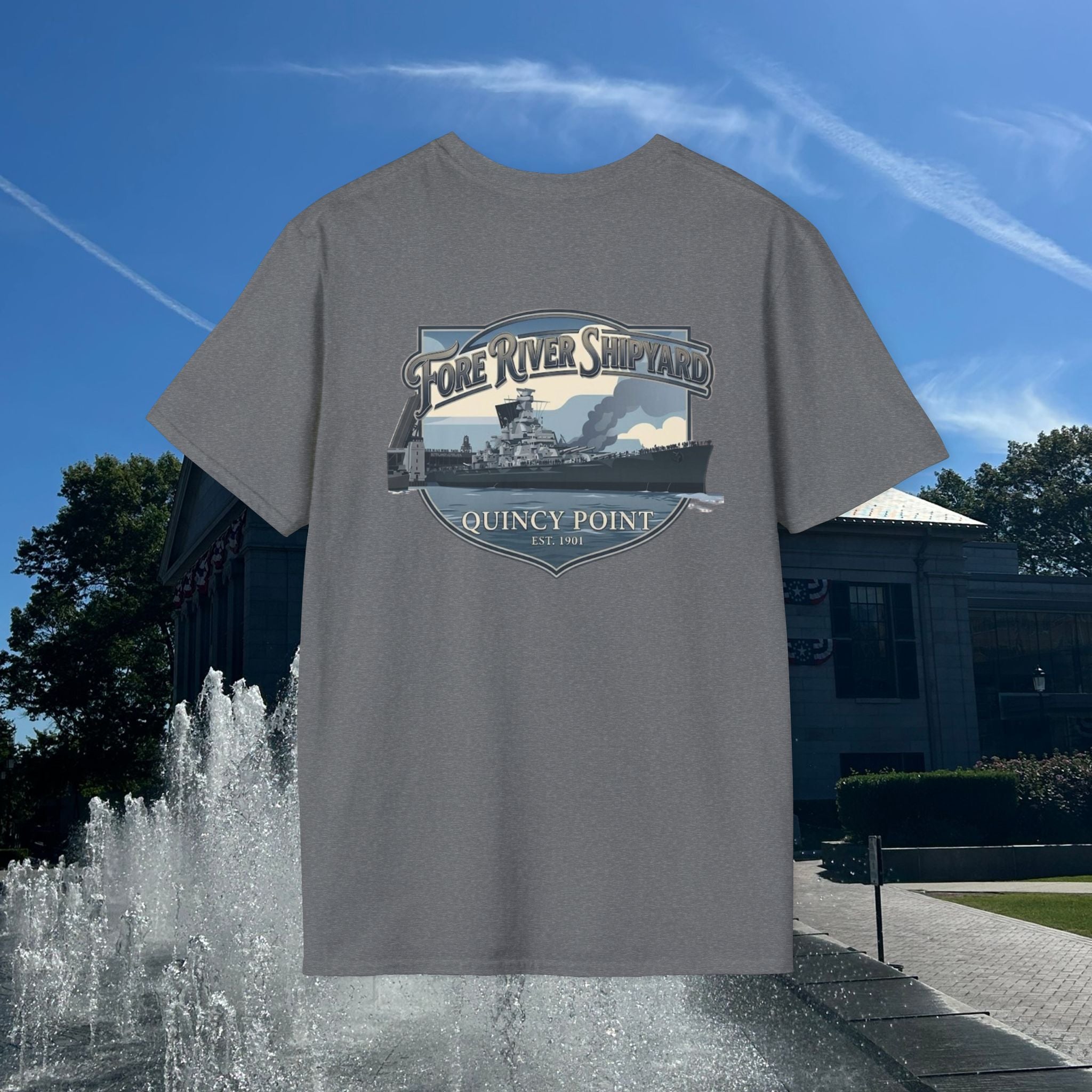 USS Massachusetts Fore River Shipyard T-Shirt
