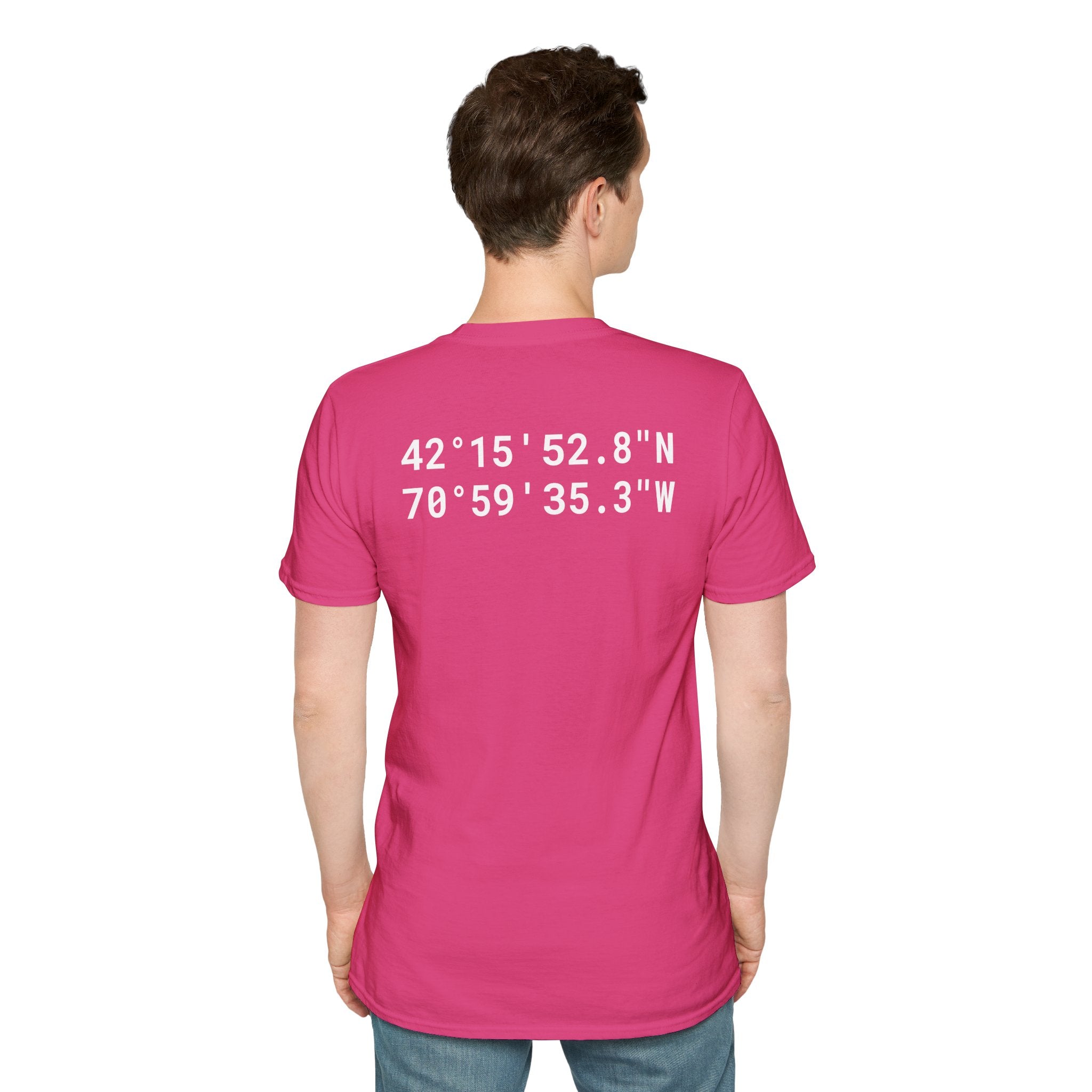 Merrymount Latitude and Longitude White Text