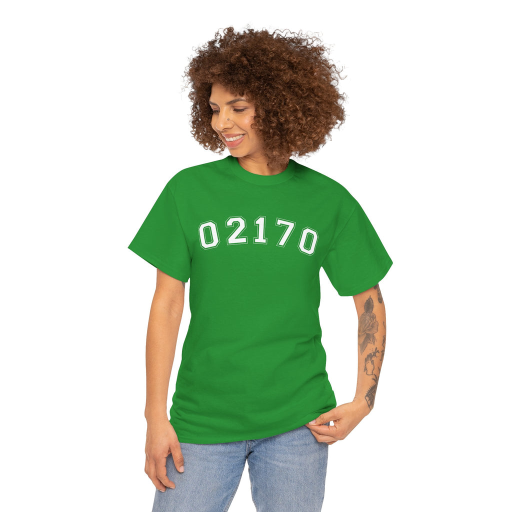 02170- Quincy Zip Code T-shirt White Text