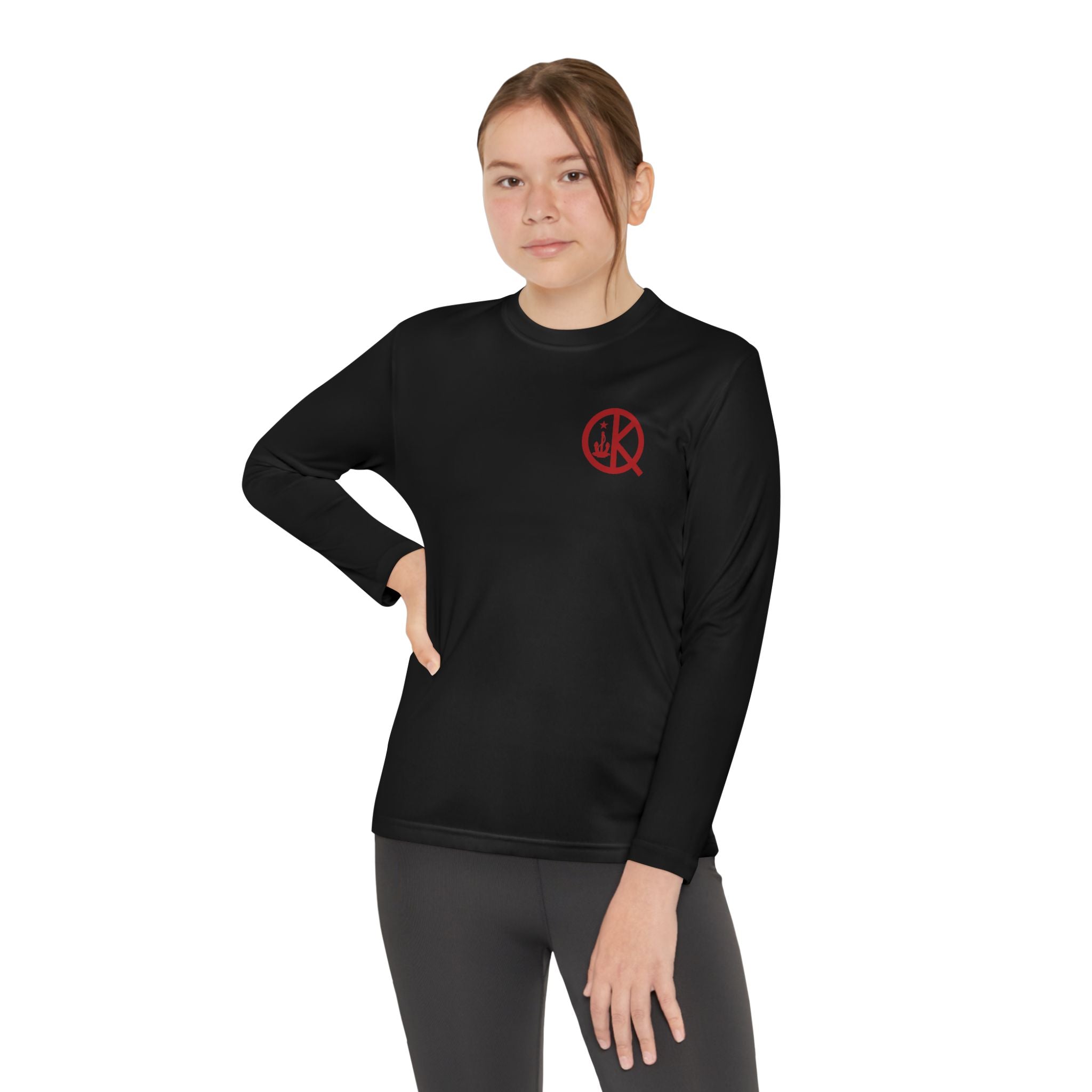 North-Youth Red and Black Longsleeve