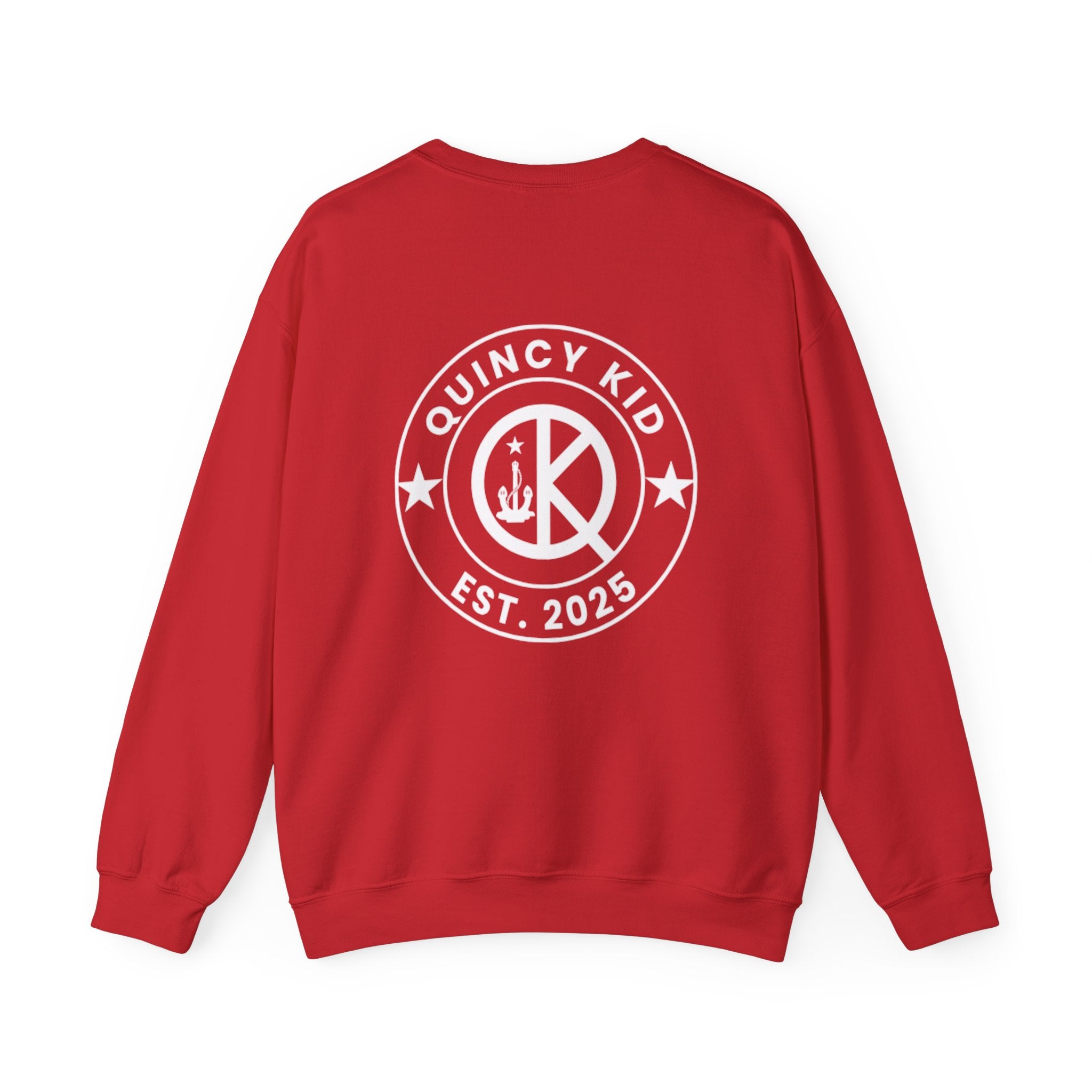 Quincy Kid Crewneck Sweatshirt With White Emblem
