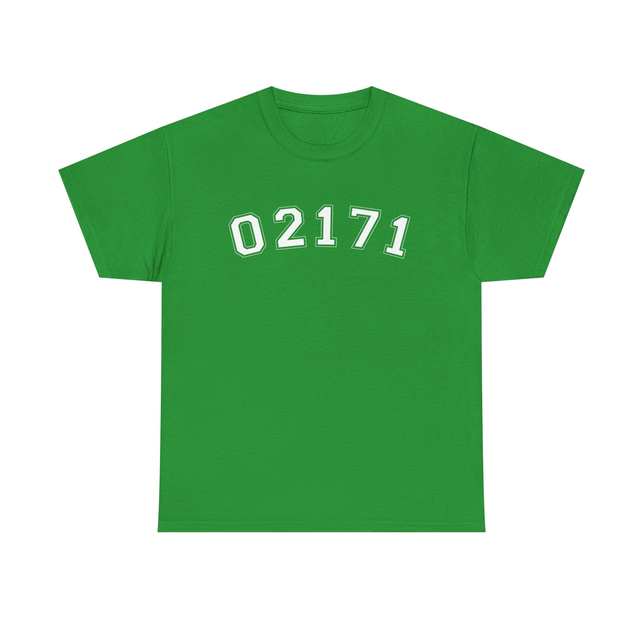02171- Quincy Zip Code T-shirt White Text