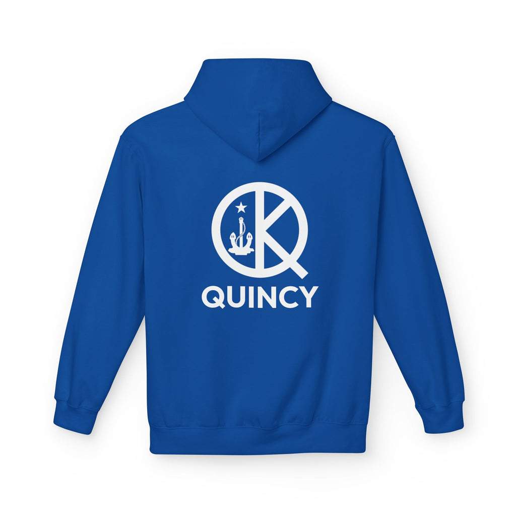 Quincy- Blue and White Hoodie Softstyle Hoodie