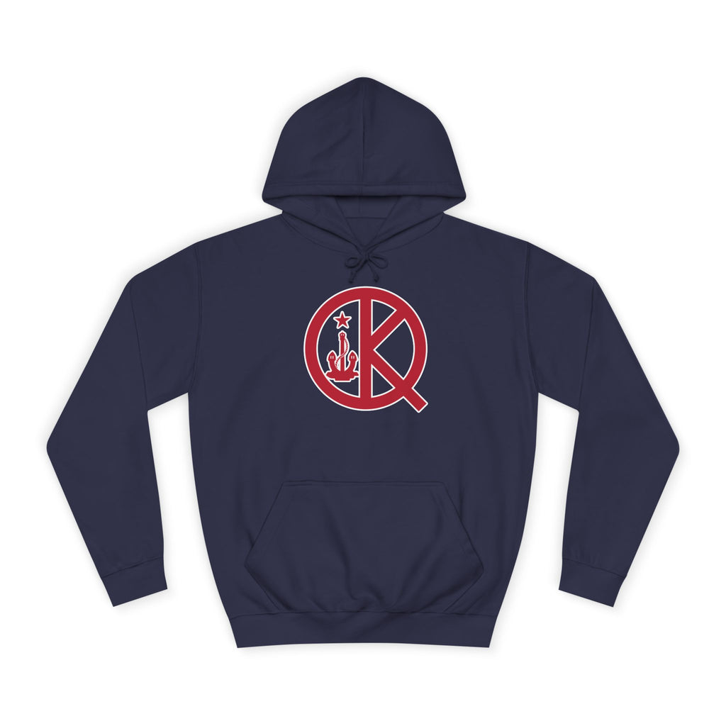 Quincy Kid- Front Red and Blue Logo Hoodie