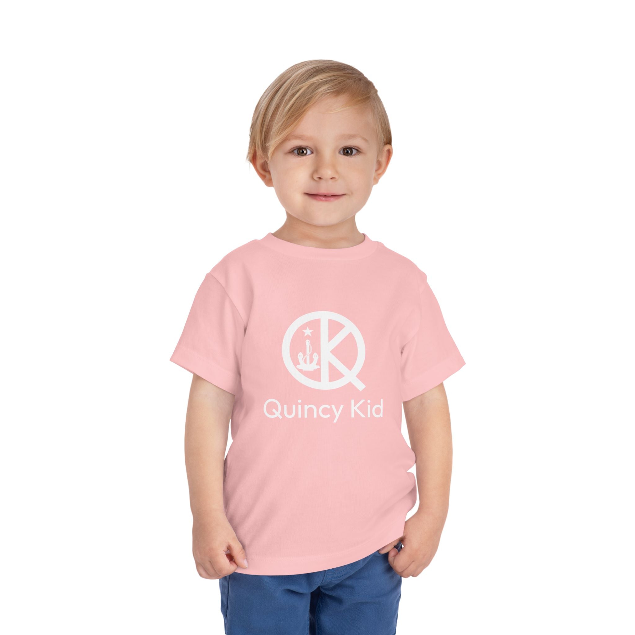 Quincy Kid Toddler T-shirt White Text