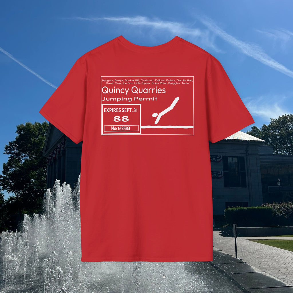 Quincy Quarries Permit T-shirt- Back