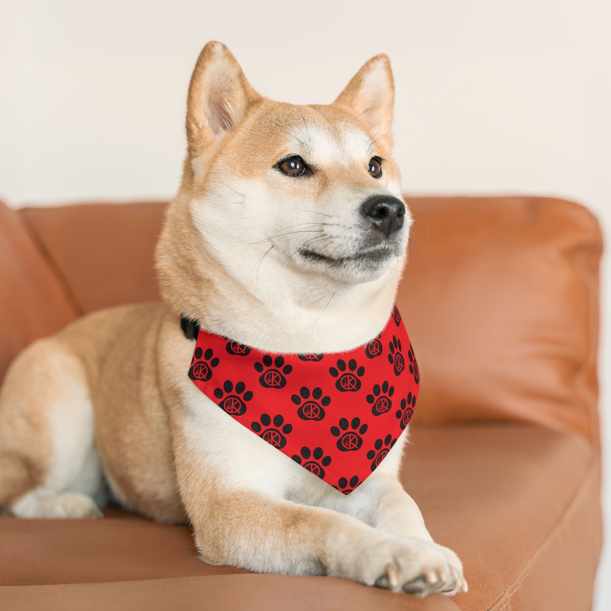 QK Pet Bandana Collar- Red