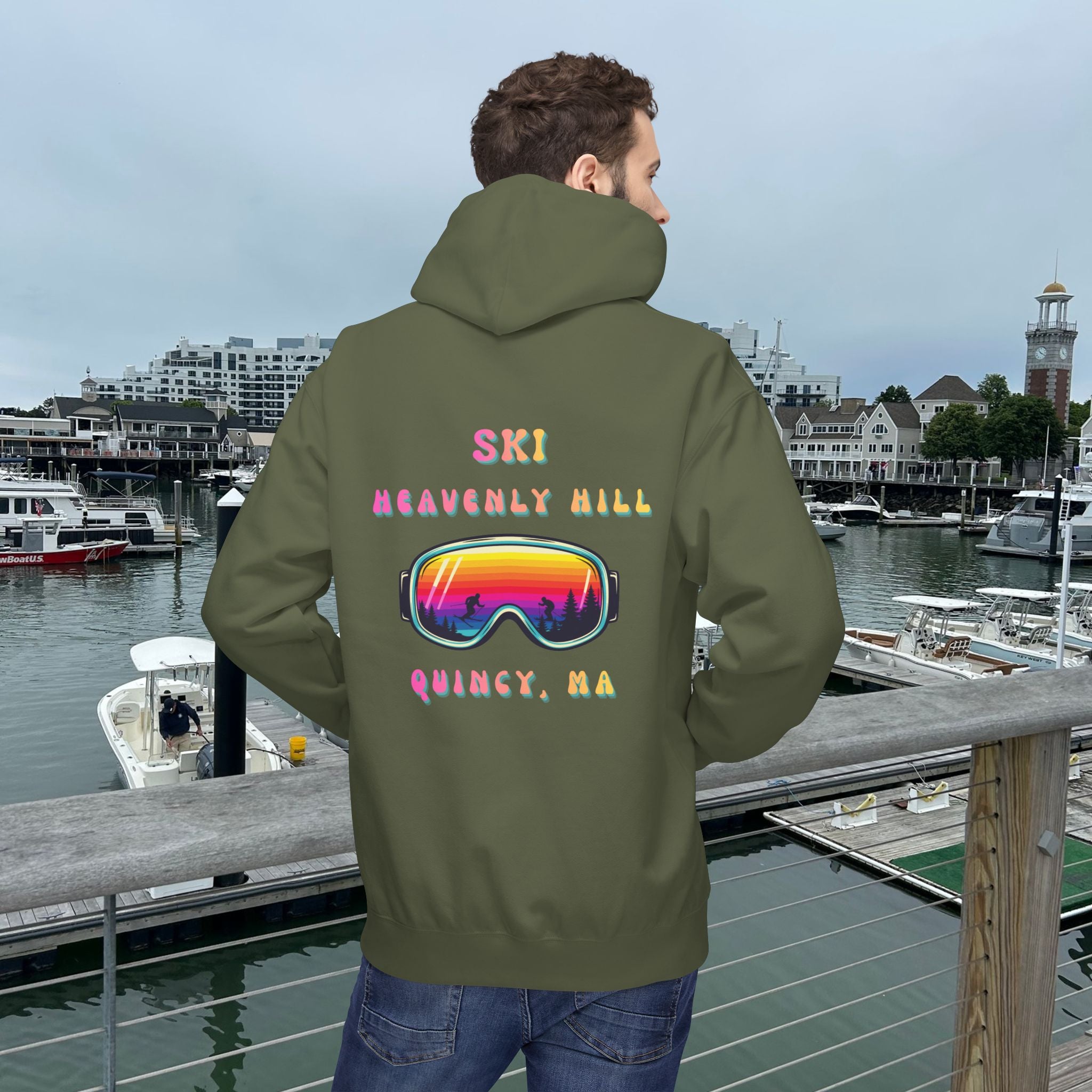 Ski Heavenly Hill Softstyle Hoodie- QK Logo