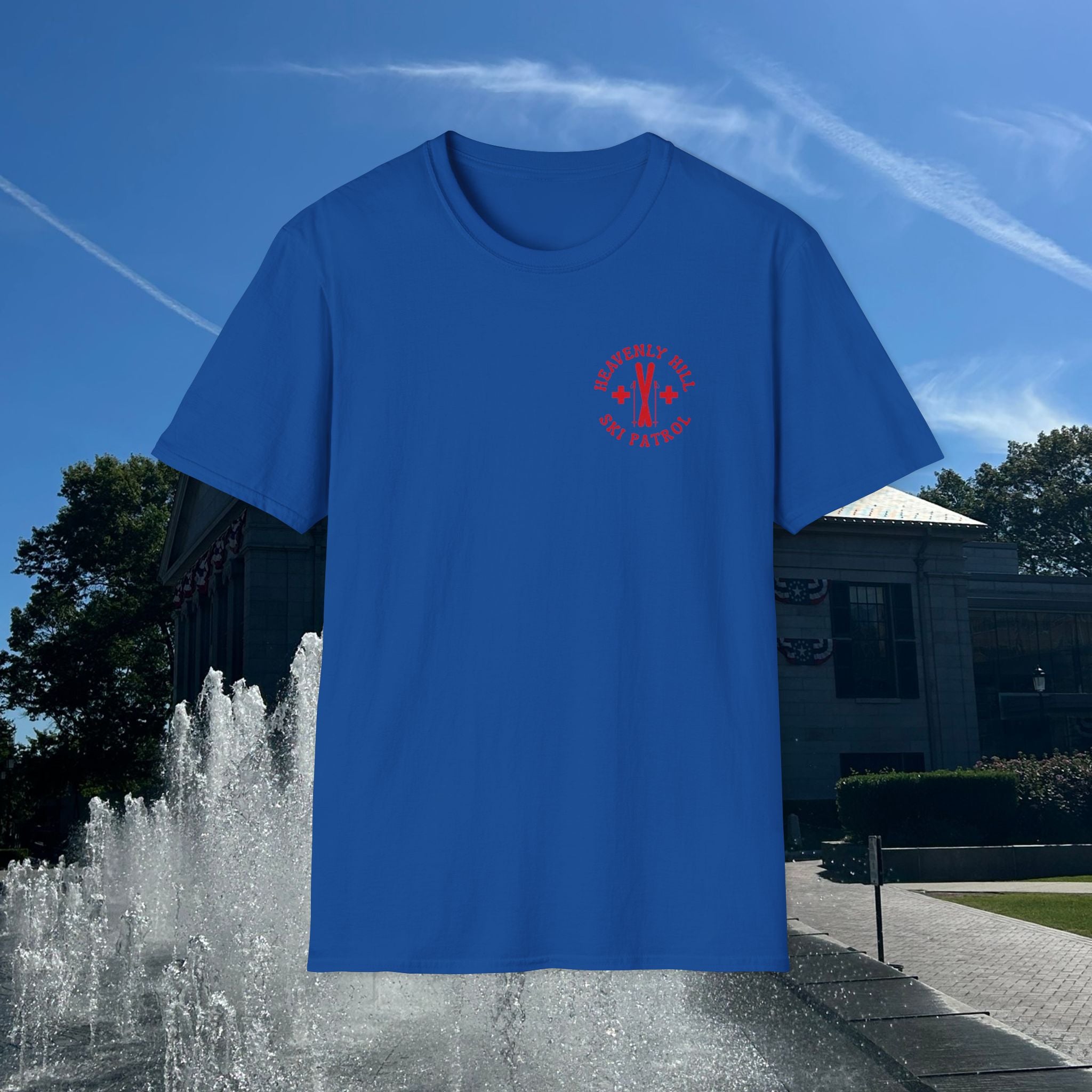 Distressed Heavenly Hill Ski Patrol T-shirt
