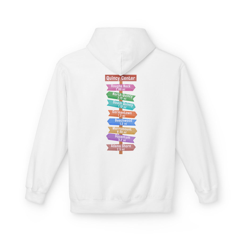 Quincy Neighborhoods Distance Sign 2