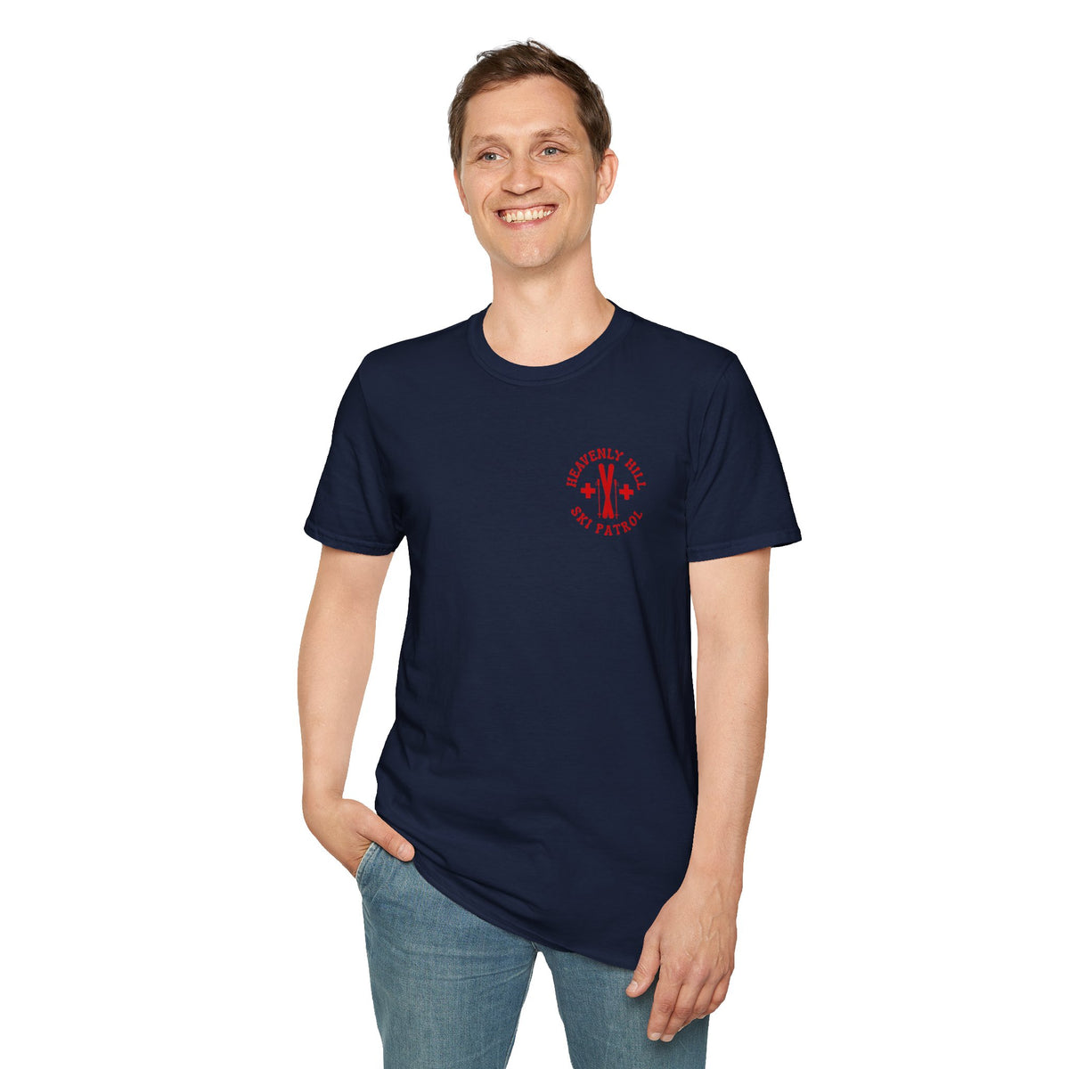 Distressed Heavenly Hill Ski Patrol T-shirt