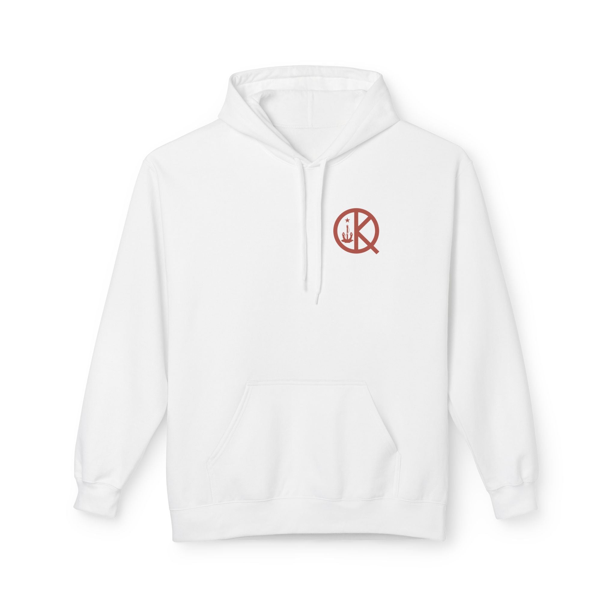 Quincy Distance Sign Softstyle Hoodie- Maroon Logo