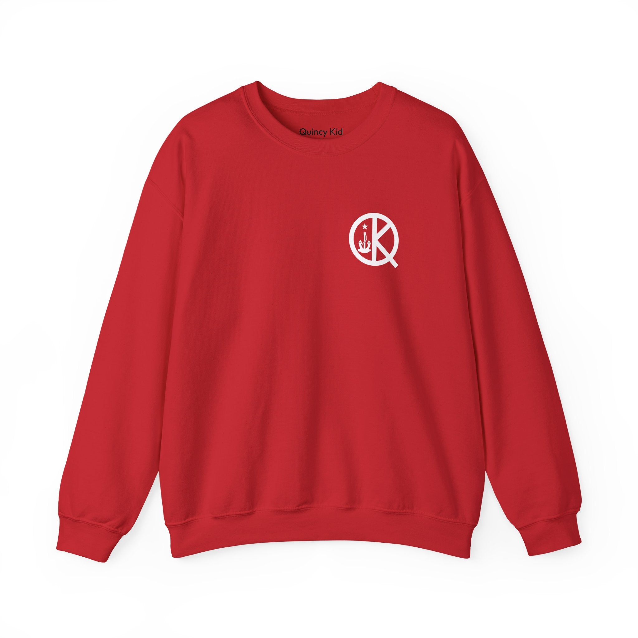 Quincy Kid Crewneck Sweatshirt With White Emblem