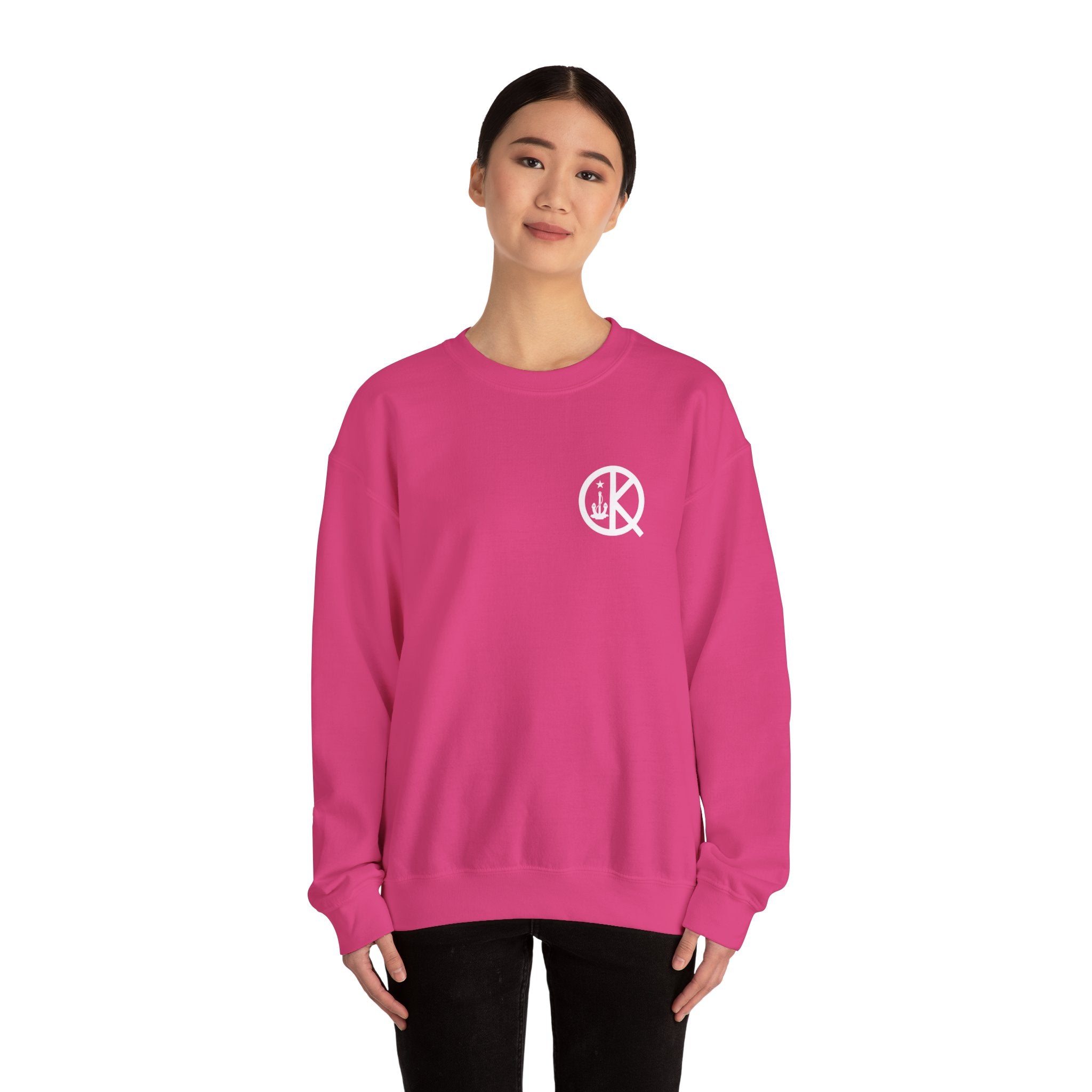 Quincy Kid Crewneck Sweatshirt With White Emblem