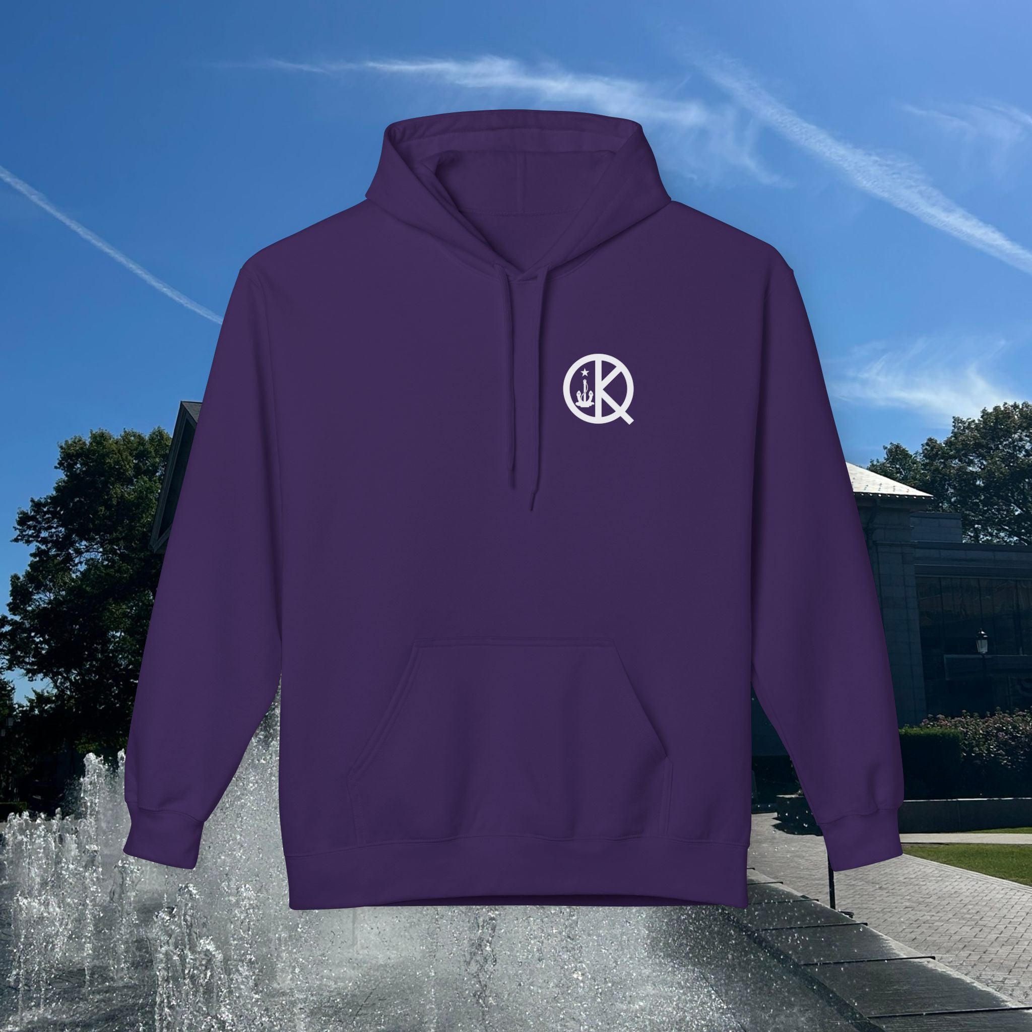 Sailor's Pond Hockey Softstyle Hoodie White Text