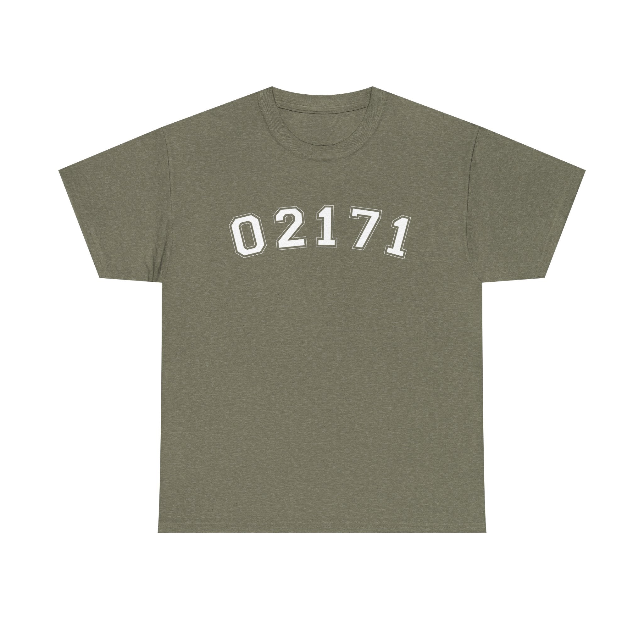 02171- Quincy Zip Code T-shirt White Text