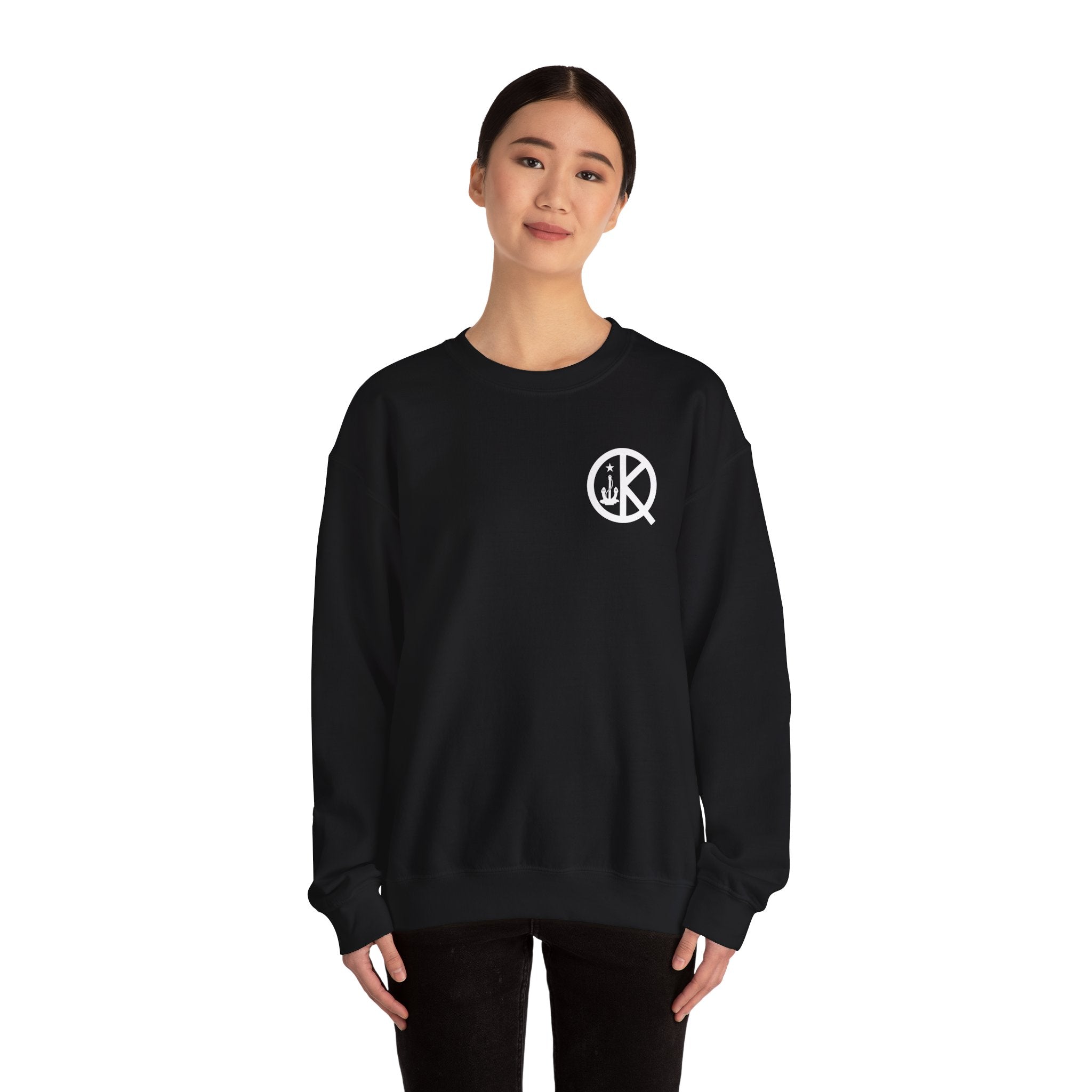 Quincy Kid Crewneck Sweatshirt With White Emblem