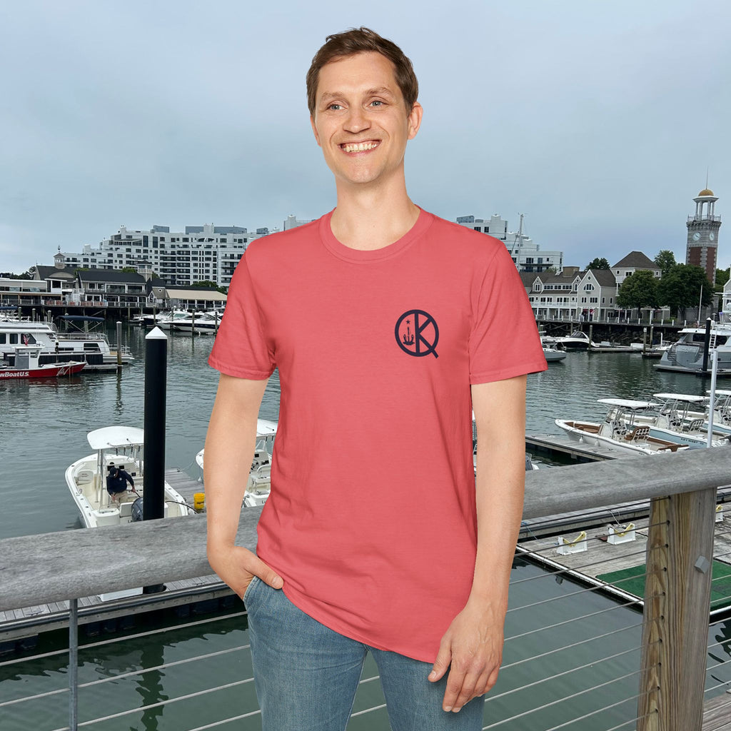 Quincy Kid Emblem T-Shirt- Navy