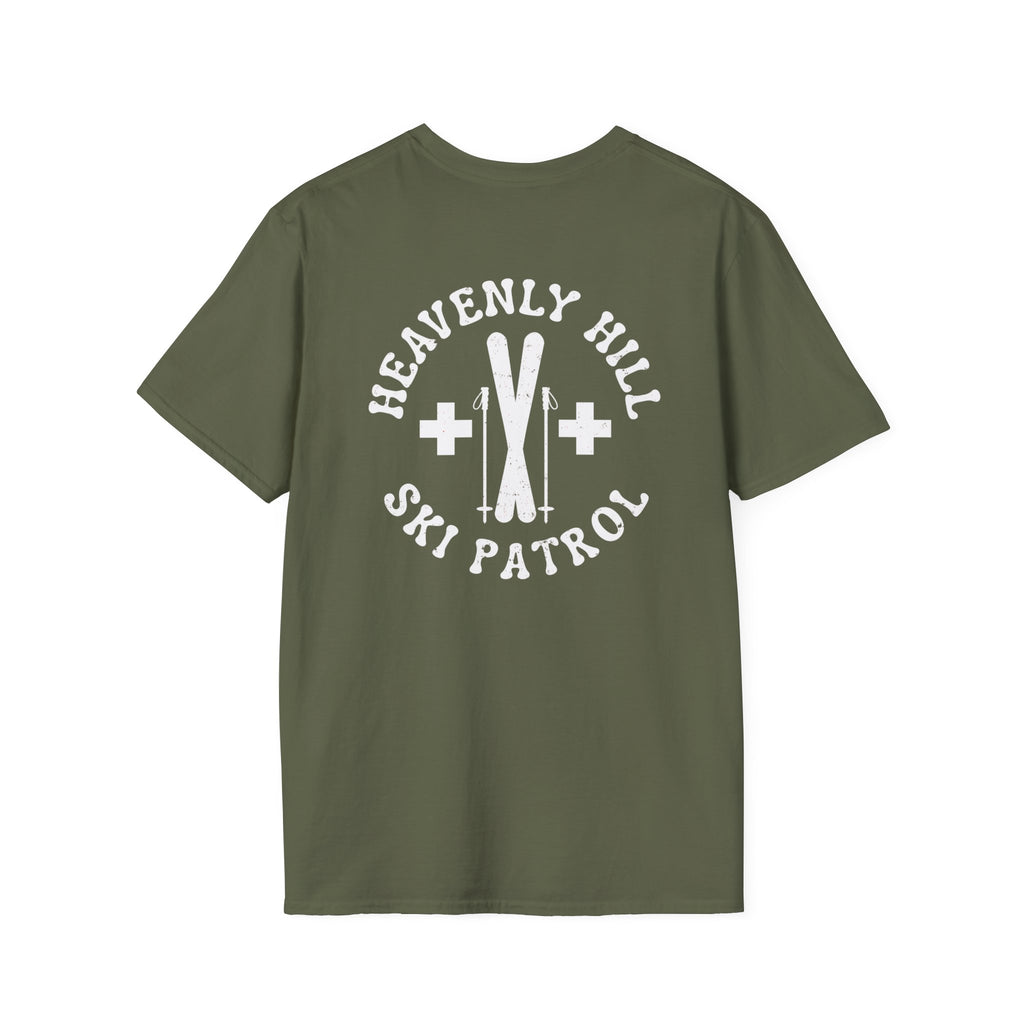 Distressed Heavenly Hill Ski Patrol T-shirt