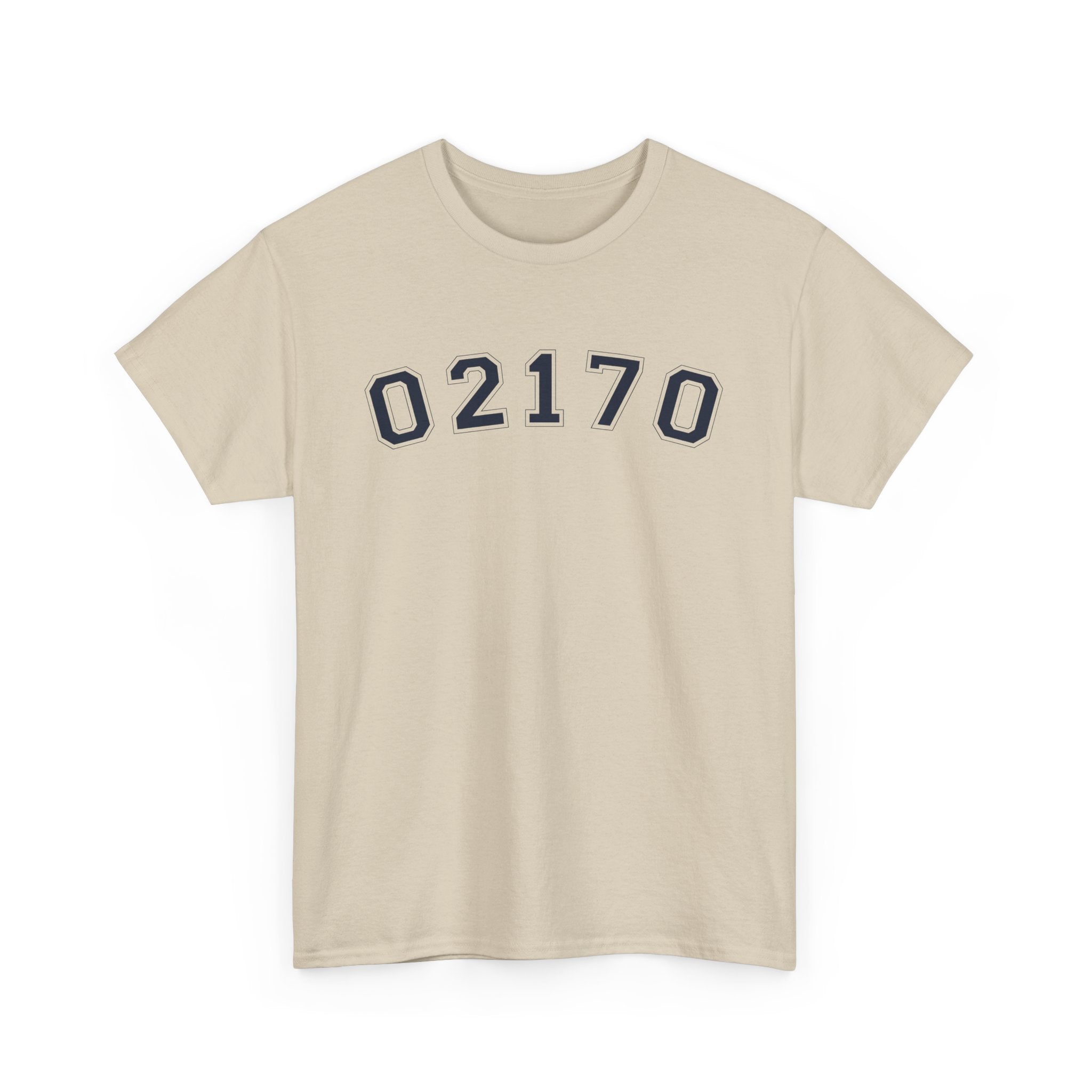 02170- Quincy Zip Code T-shirt Navy Text