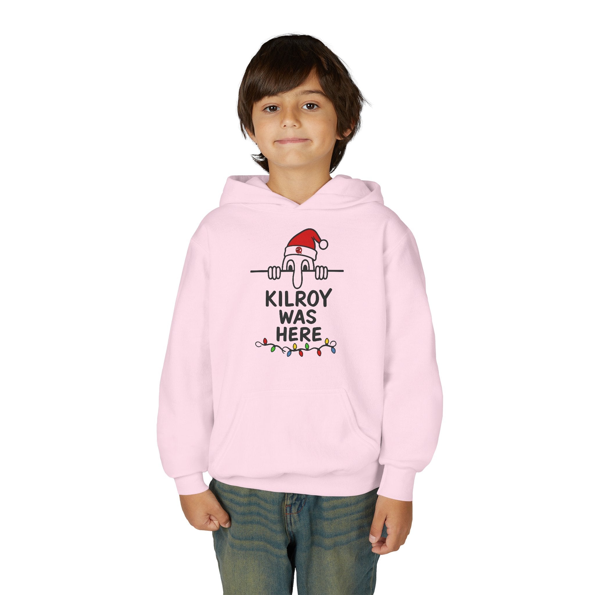 Kilroy Was Here Youth Holiday Hoodie- Front