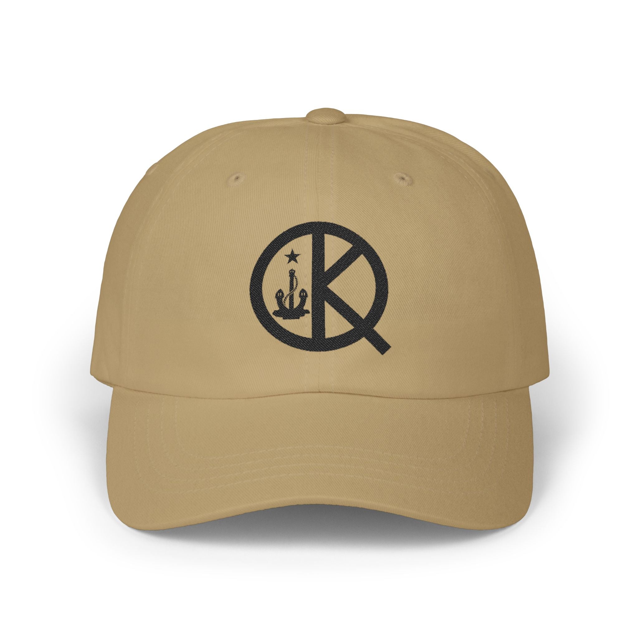 Quincy QK Classic Dad Cap Black Text