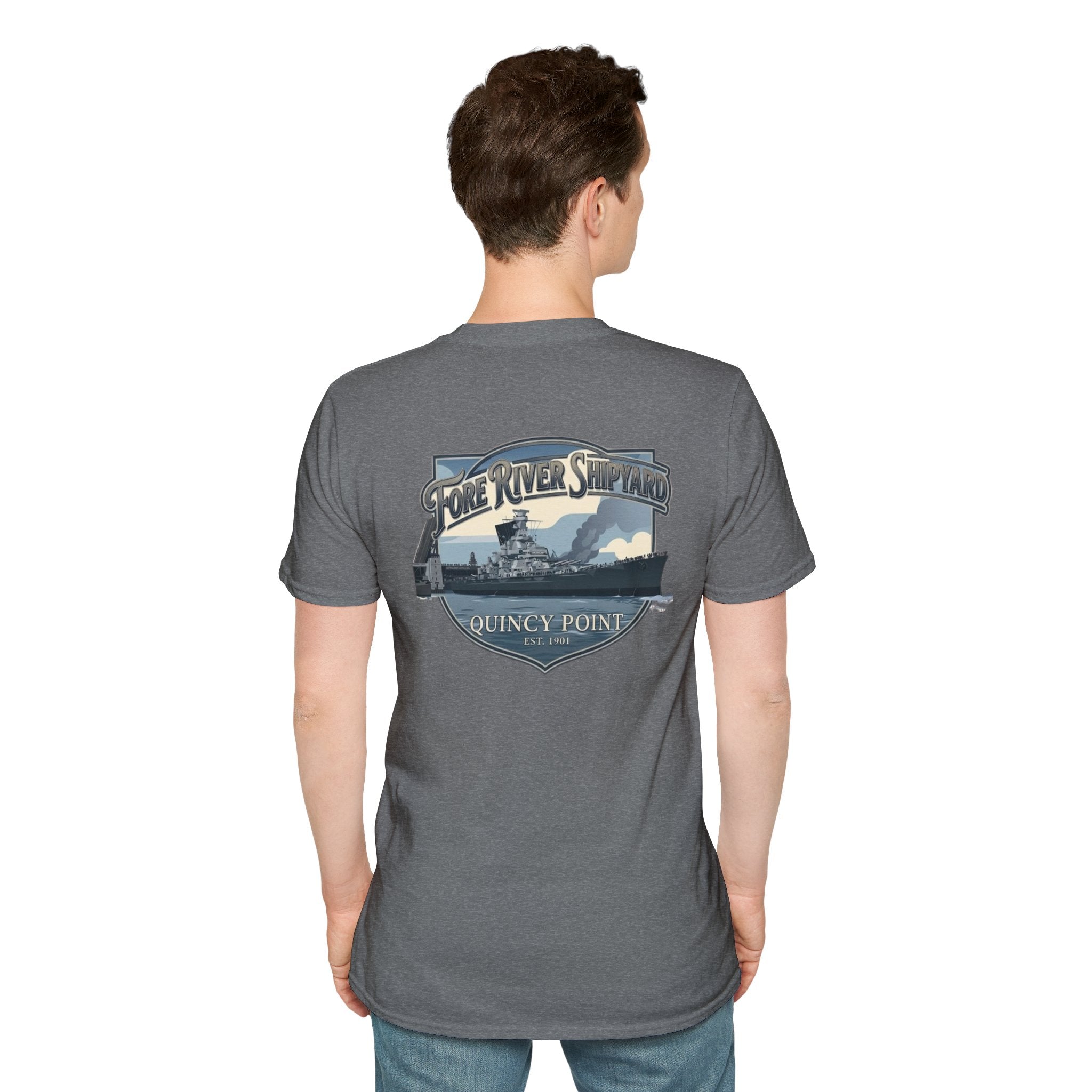 USS Massachusetts Fore River Shipyard T-Shirt
